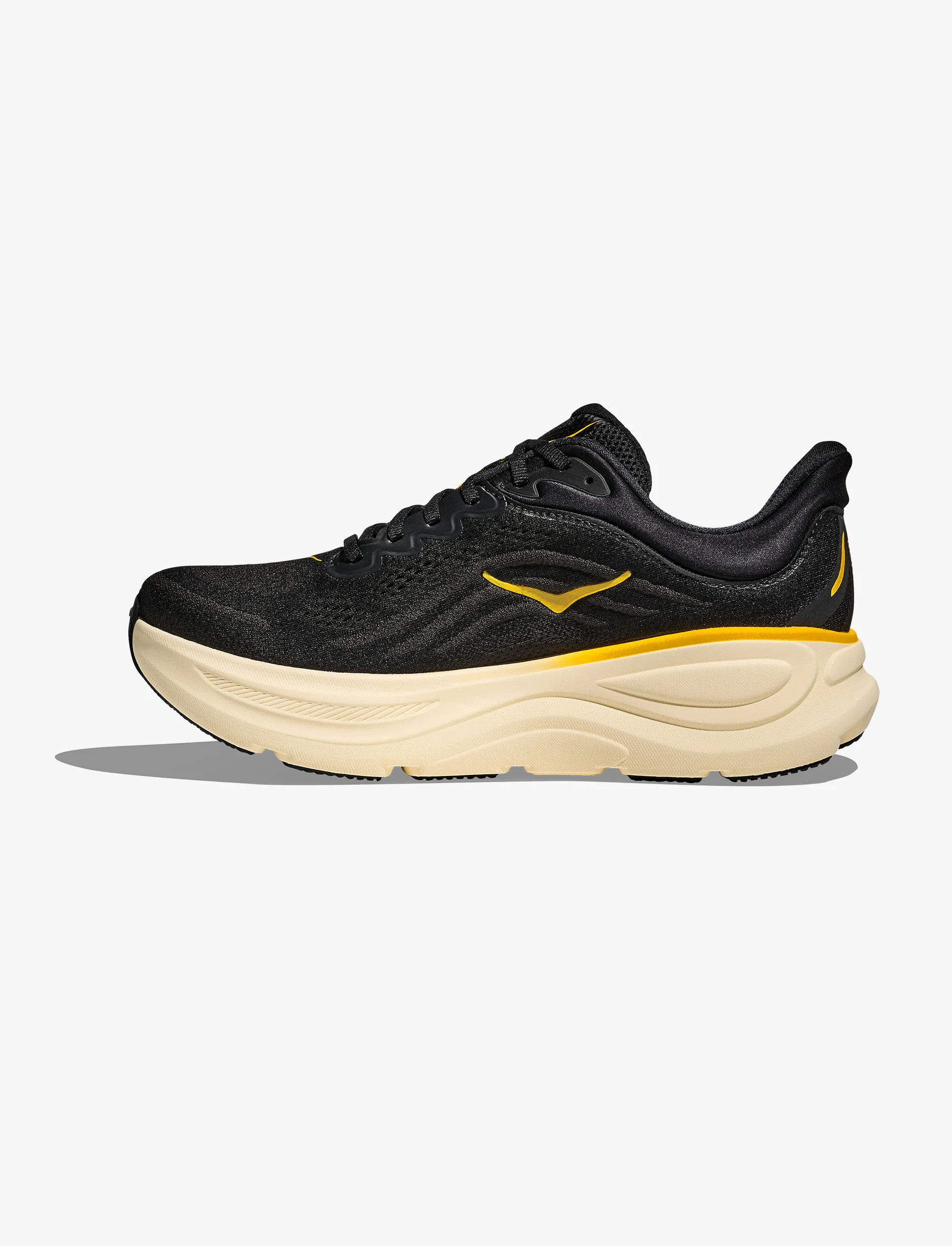 HOKA BONDI 9 - נעלי ספורט לגבר בונדי 9 בצבע שחור קרבון/צהוב זהב - Image 7