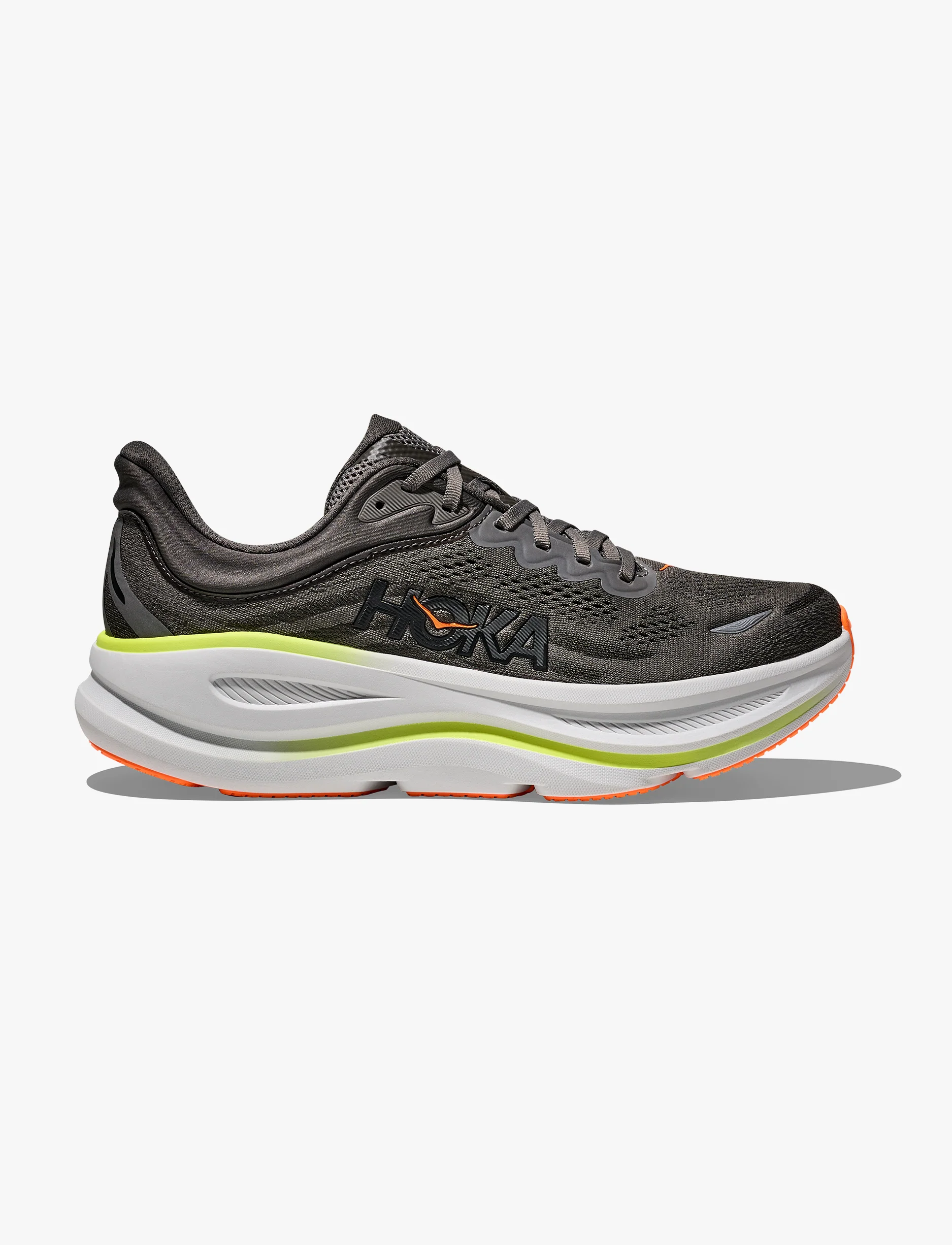 HOKA BONDI 9 - נעלי ספורט לגבר בונדי 9 בצבע אפור אספלט/אפור חצץ - Image 2