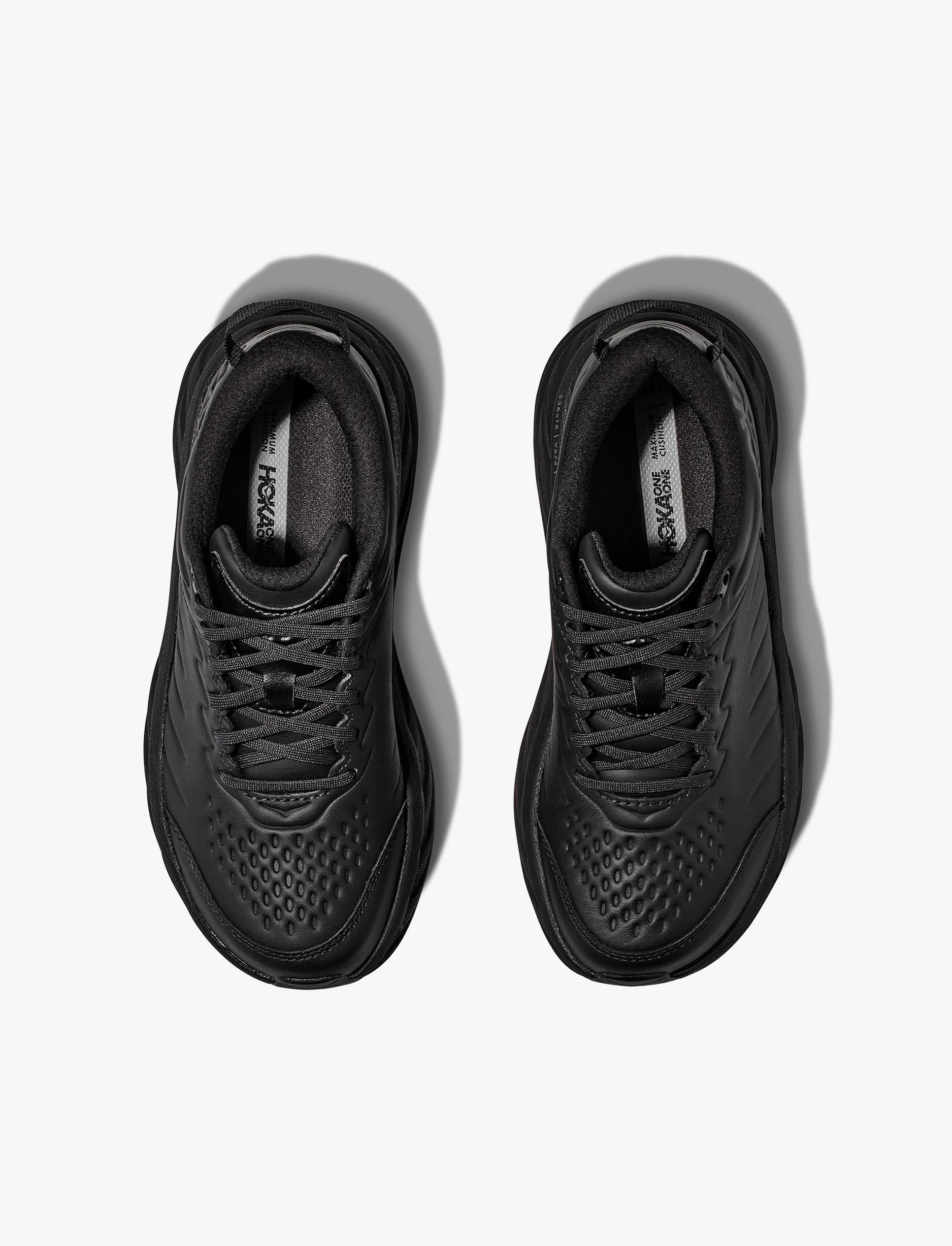 Hoka Bondi SR Wide - נעלי ספורט נשים הוקה בונדי אס-אר רחבות בצבע שחור/שחור - Image 4