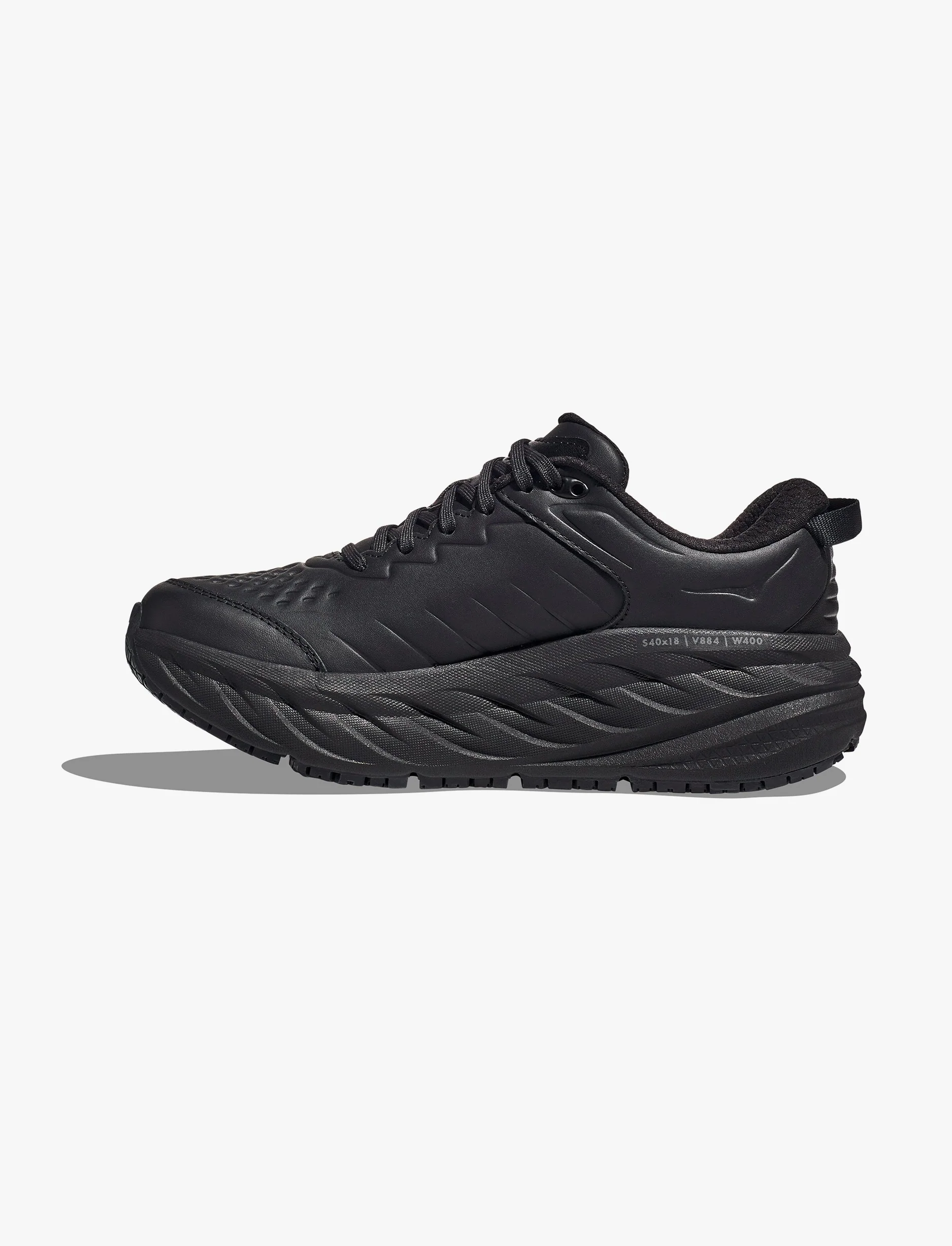 Hoka Bondi SR Wide - נעלי ספורט נשים הוקה בונדי אס-אר רחבות בצבע שחור/שחור - Image 7