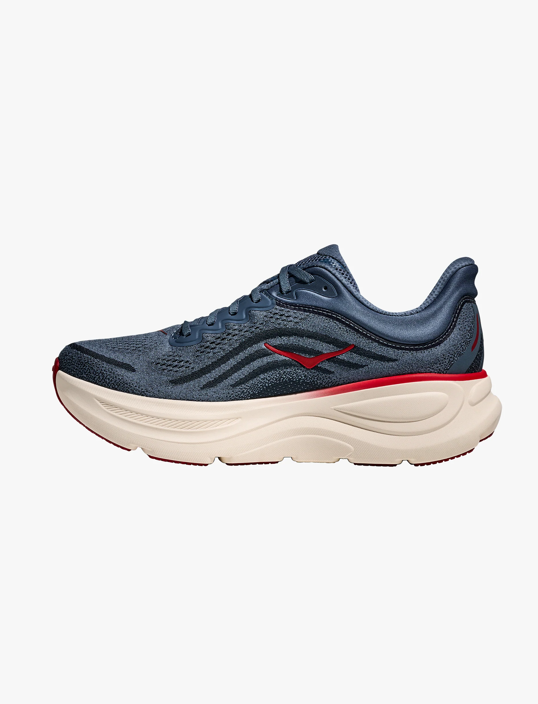 HOKA BONDI WIDE 9 - נעלי ספורט גברים בונדי 9 רחבות בצבע ענן רעם/ורמיליון - Image 5