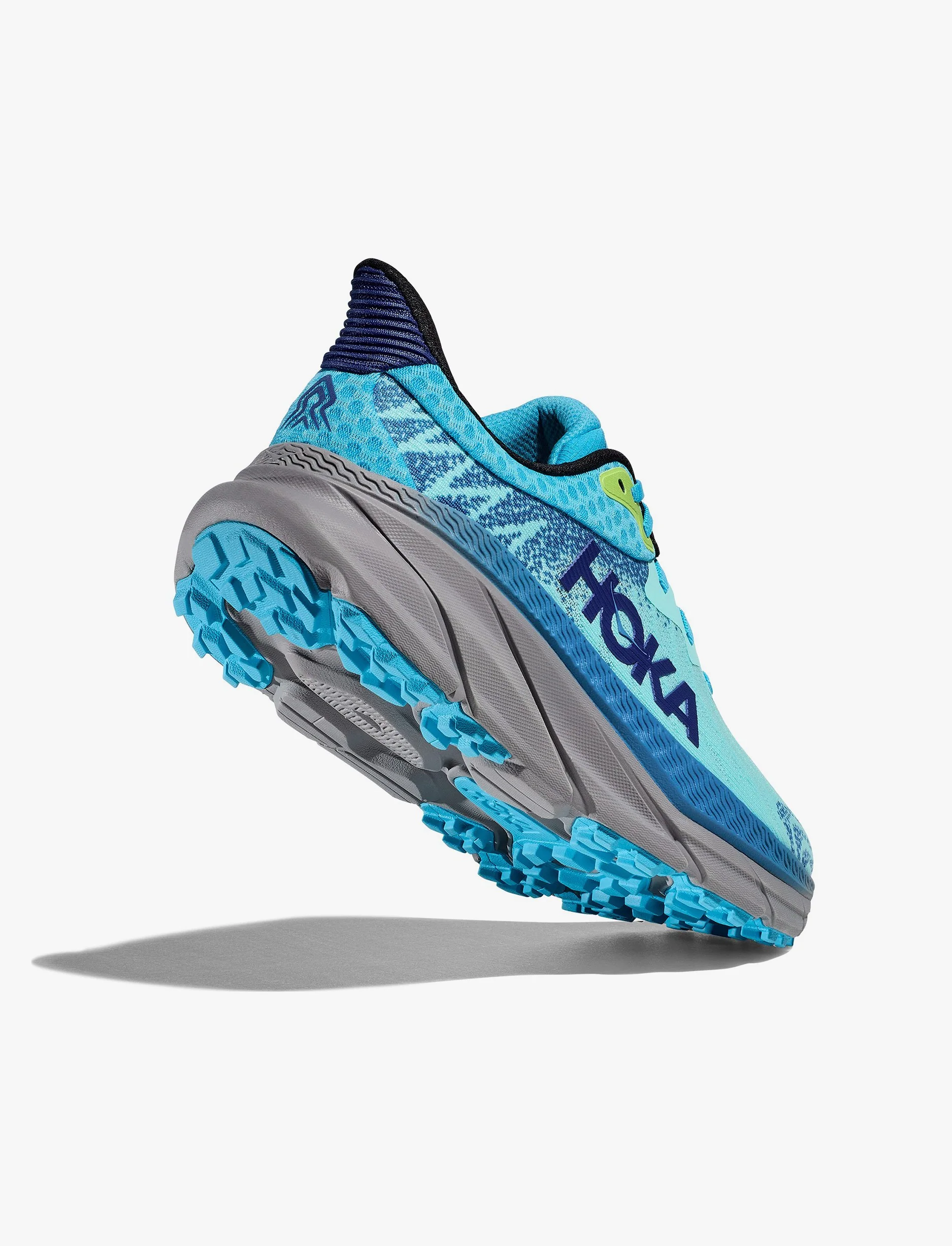 Hoka Challenger 7 Wide - נעלי ספורט גברים הוקה צ'אלנג'ר 7 רחבות בצבע תכלת/אפרפר - Image 3