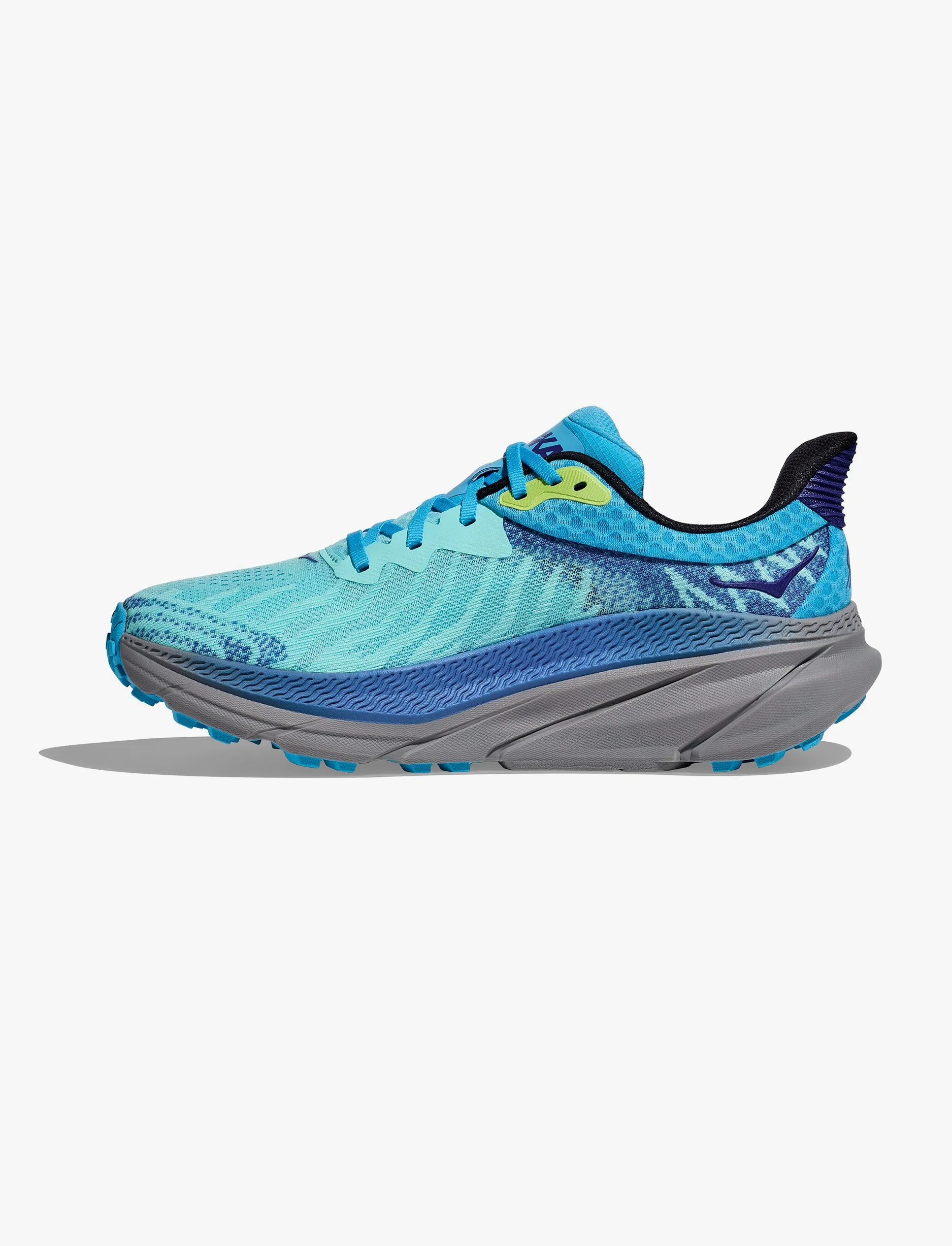 Hoka Challenger 7 Wide - נעלי ספורט גברים הוקה צ'אלנג'ר 7 רחבות בצבע תכלת/אפרפר - Image 7