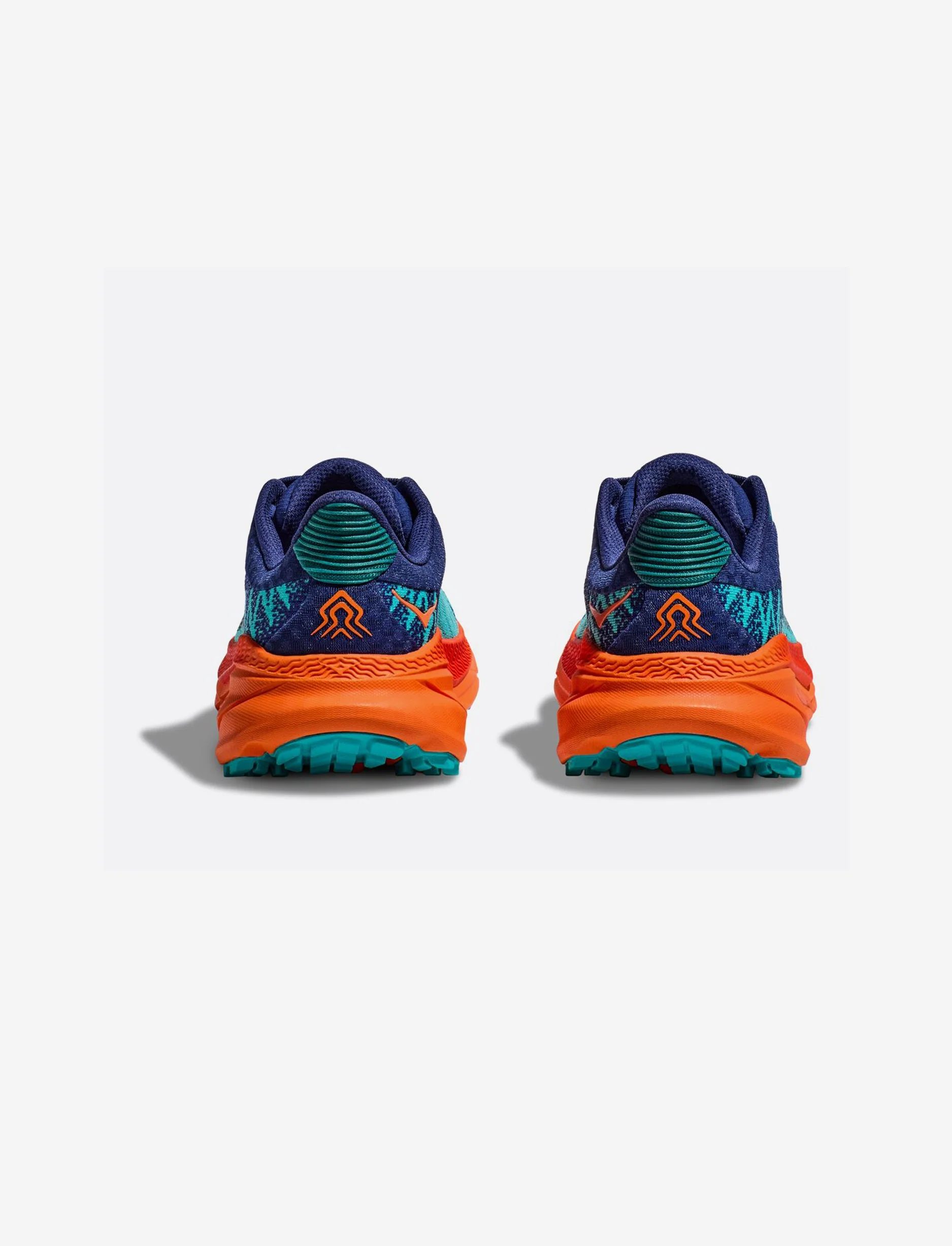 Hoka Challenger 7 Wide - נעלי ספורט גברים הוקה צ'אלנג'ר 7 רחבות בצבע טורקיז/כתום - Image 5