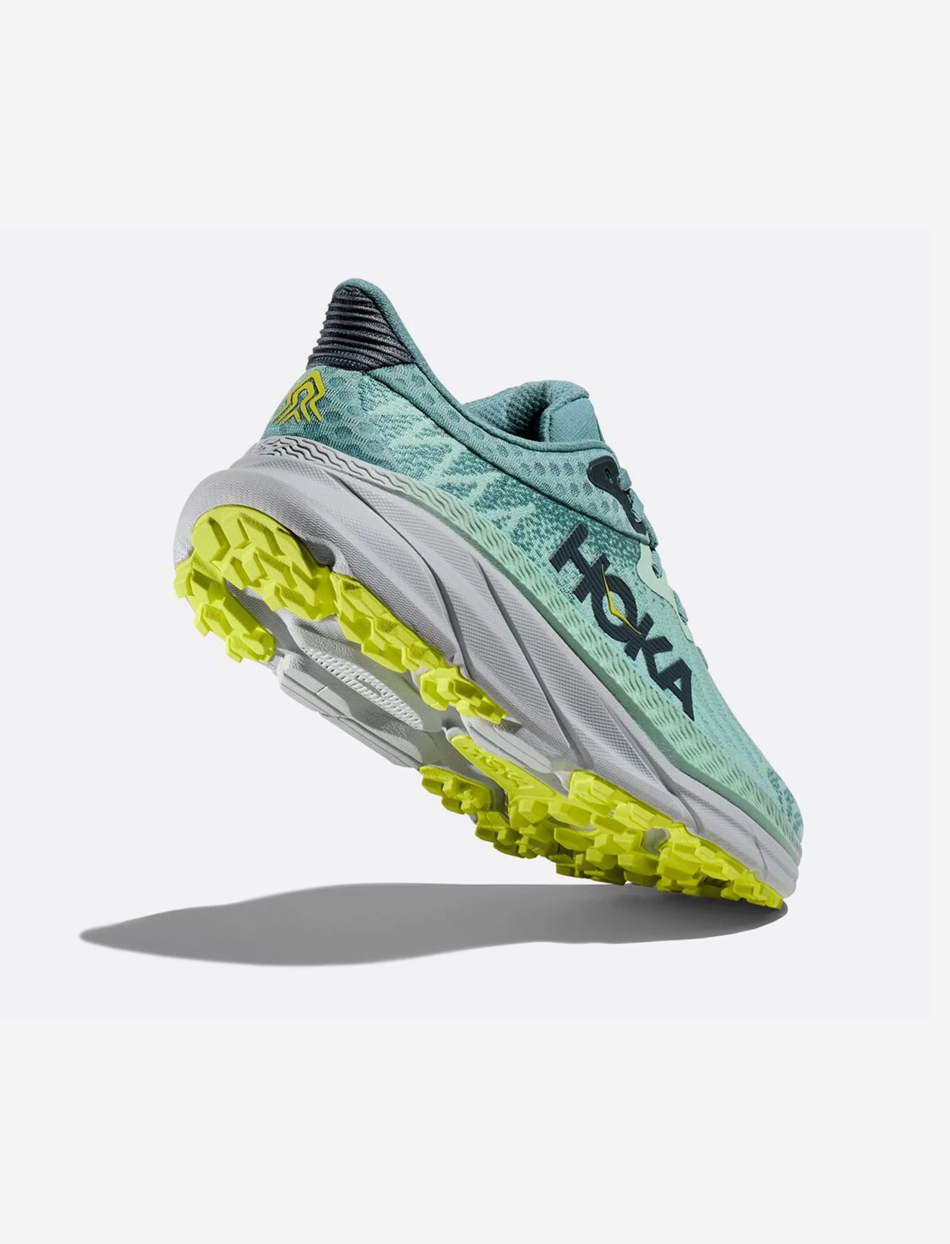 Hoka Challenger 7 Wide - נעלי ספורט נשים הוקה צ'אלנג'ר 7 רחבות בצבע ירוק מיסטי/ירקרק - Image 3