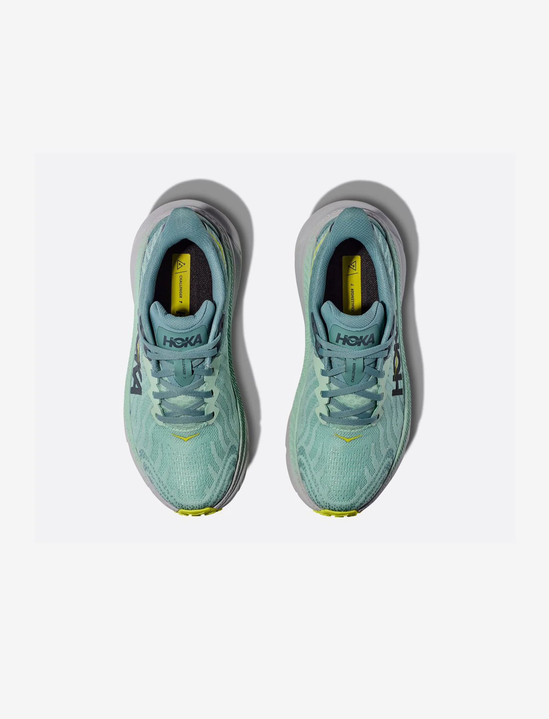 Hoka Challenger 7 Wide - נעלי ספורט נשים הוקה צ'אלנג'ר 7 רחבות בצבע ירוק מיסטי/ירקרק - Image 4