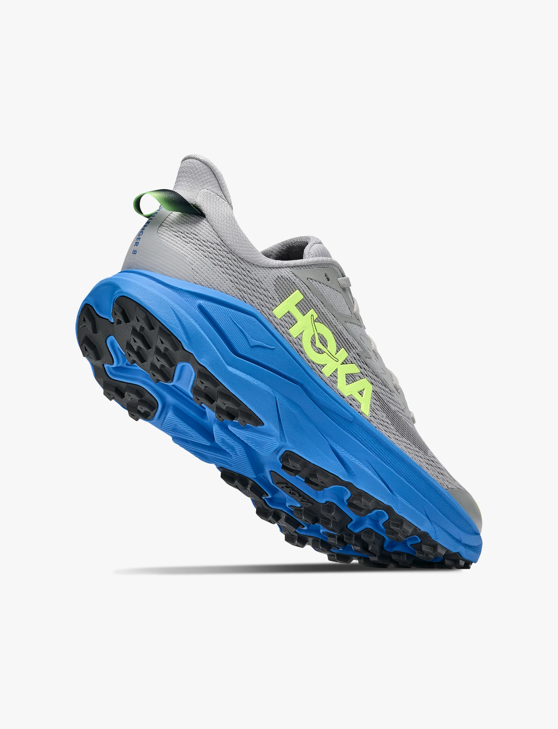 Hoka Challenger Wide 8 - נעלי ספורט גברים הוקה צ'אלנג'ר 8 רחבות בצבע אפור/כחול וירטואלי - Image 3