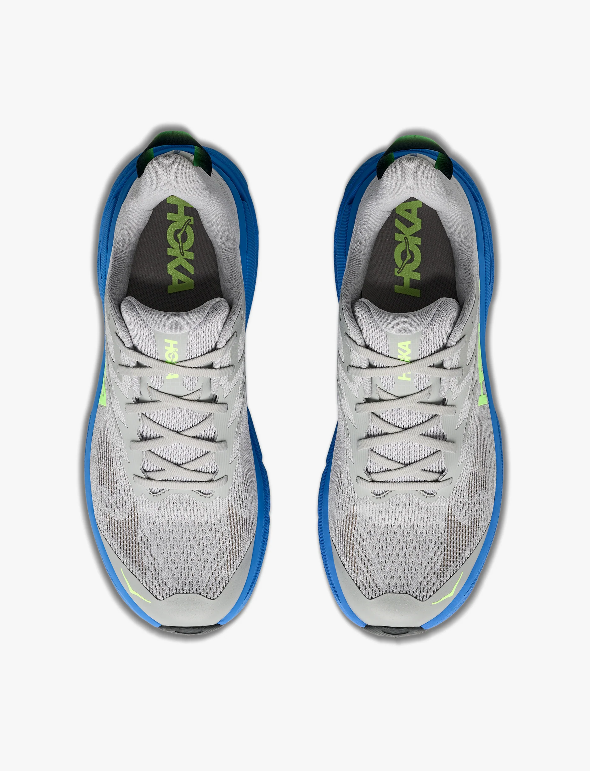 Hoka Challenger Wide 8 - נעלי ספורט גברים הוקה צ'אלנג'ר 8 רחבות בצבע אפור/כחול וירטואלי - Image 4