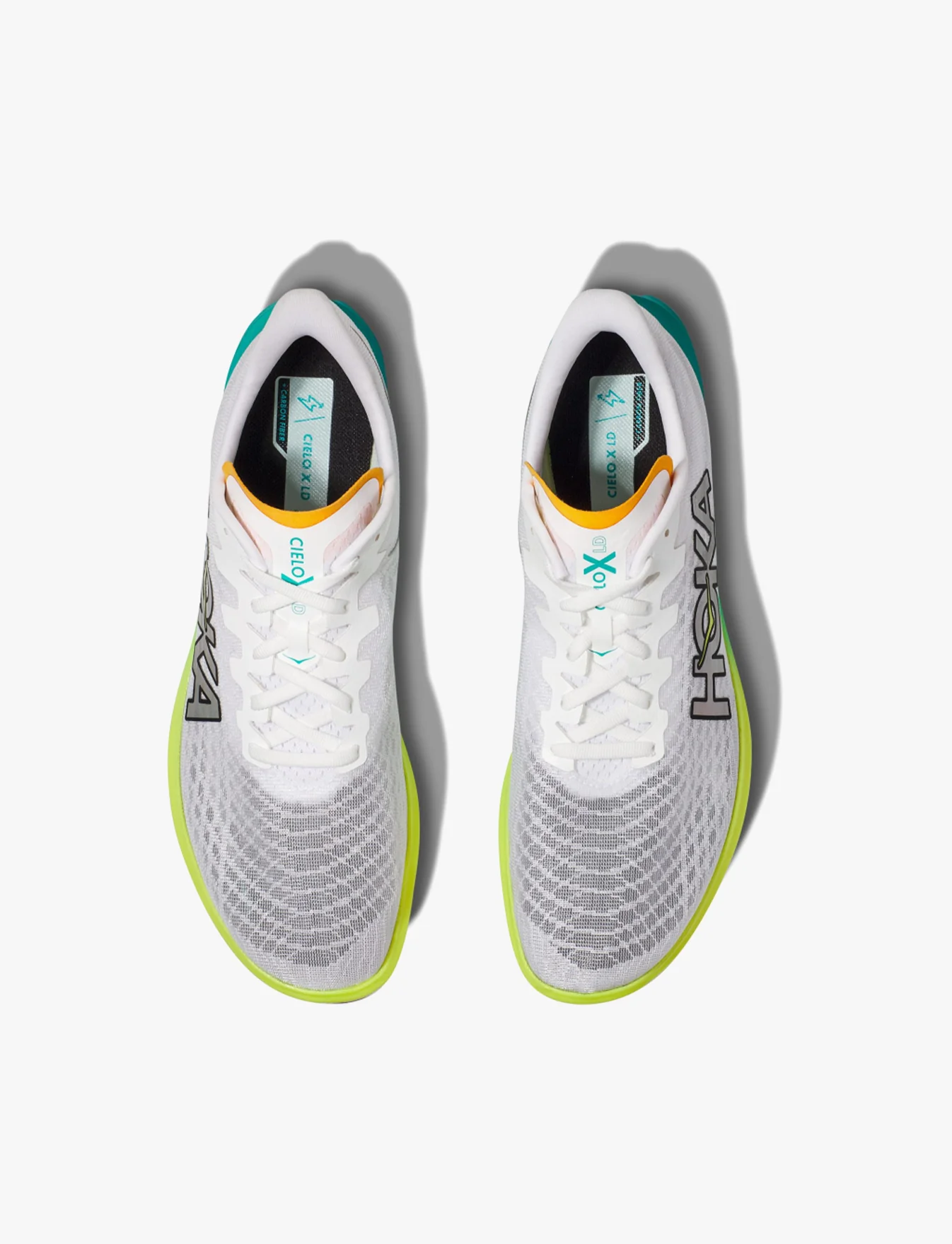 Hoka Cielo X 2 LD - נעלי ספורט הוקה סיאלו בצבע לבן/ירוק טורקיז - Image 3