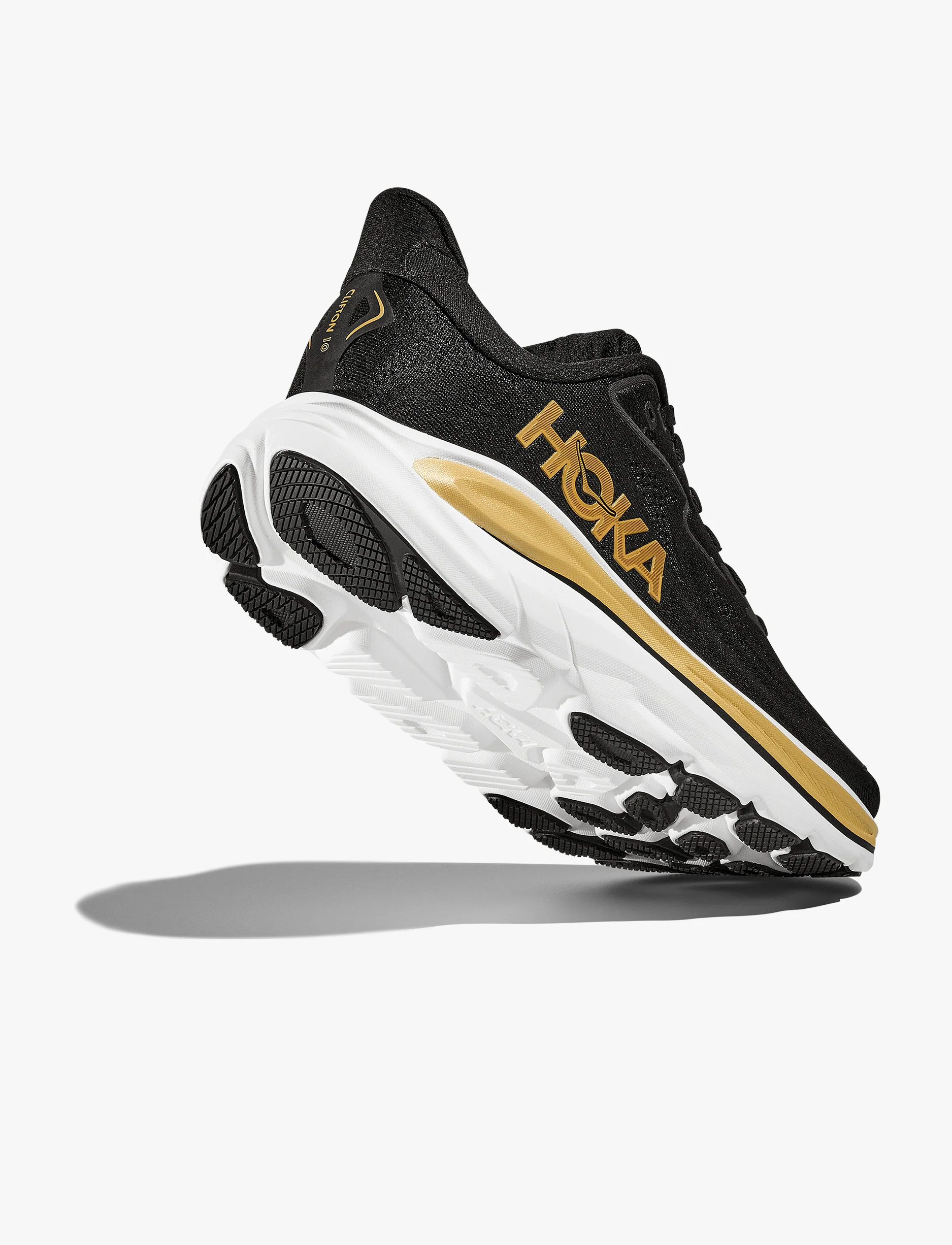 HOKA CLIFTON 10 - נעלי ספורט נשים הוקה קליפטון 10 בצבע שחור/זהב - Image 3