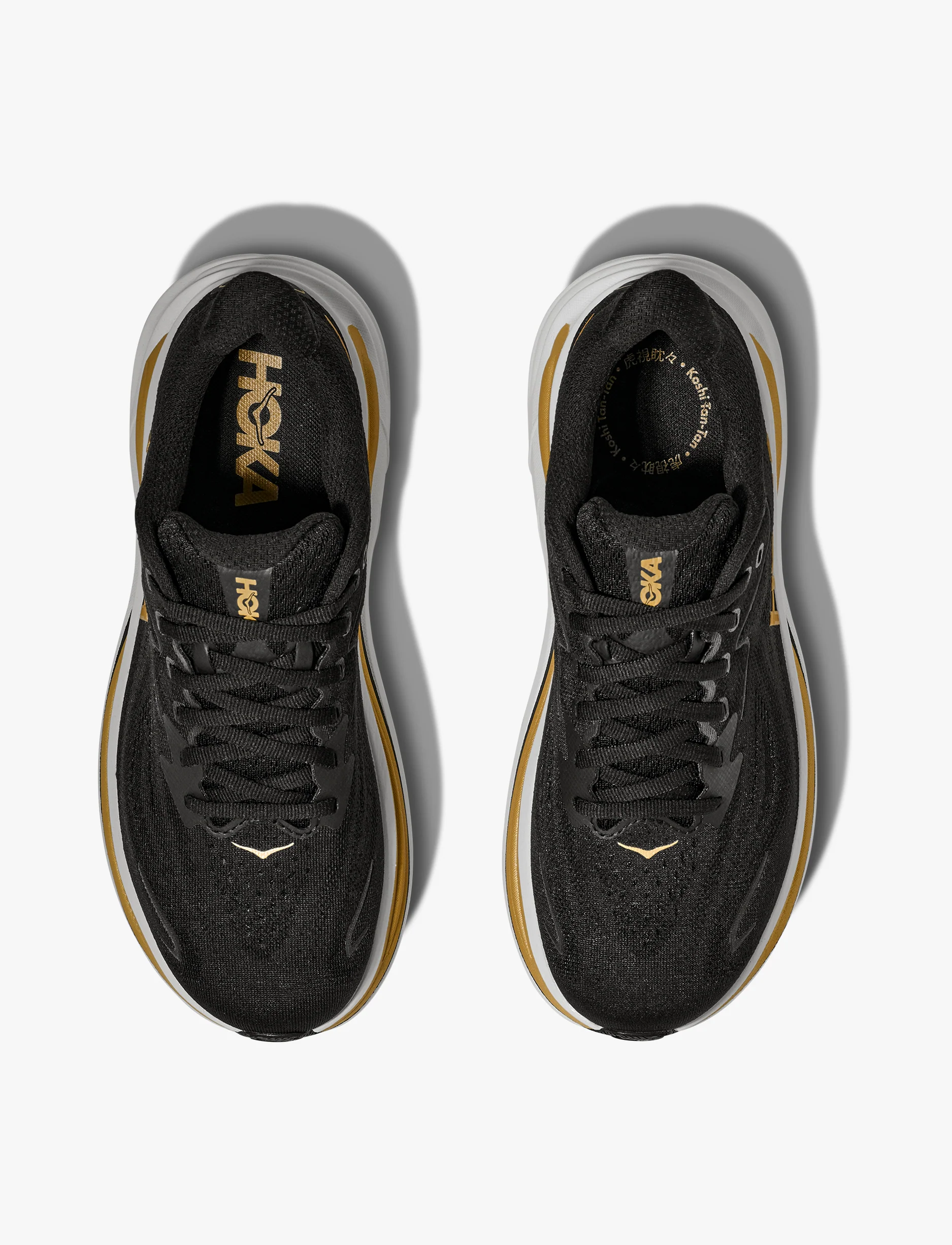 HOKA CLIFTON 10 - נעלי ספורט נשים הוקה קליפטון 10 בצבע שחור/זהב - Image 4