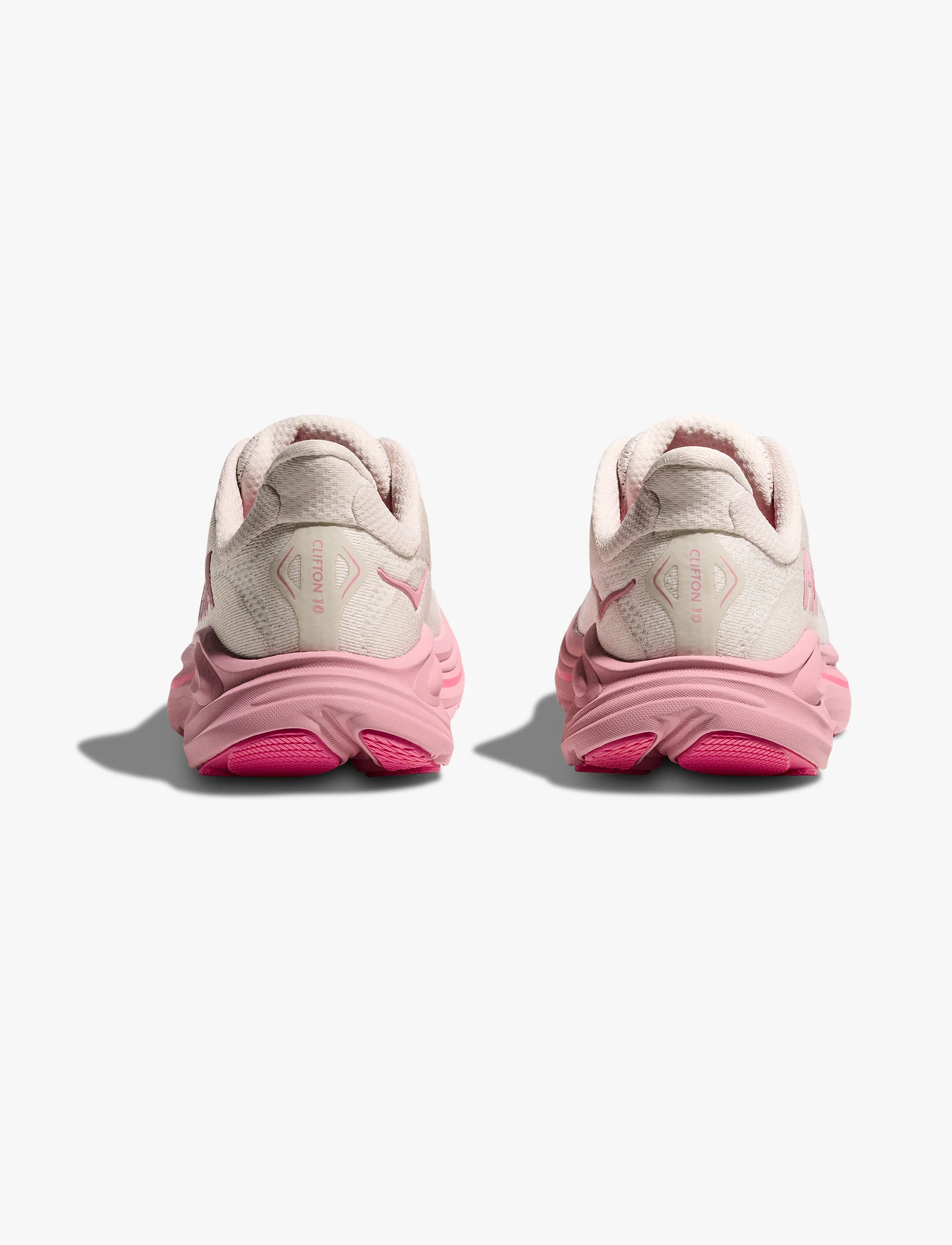 HOKA CLIFTON 10 BIG KIDS - נעלי ספורט ילדים הוקה קליפטון 10 בצבע קרם ורדים/ורד כהה - Image 4