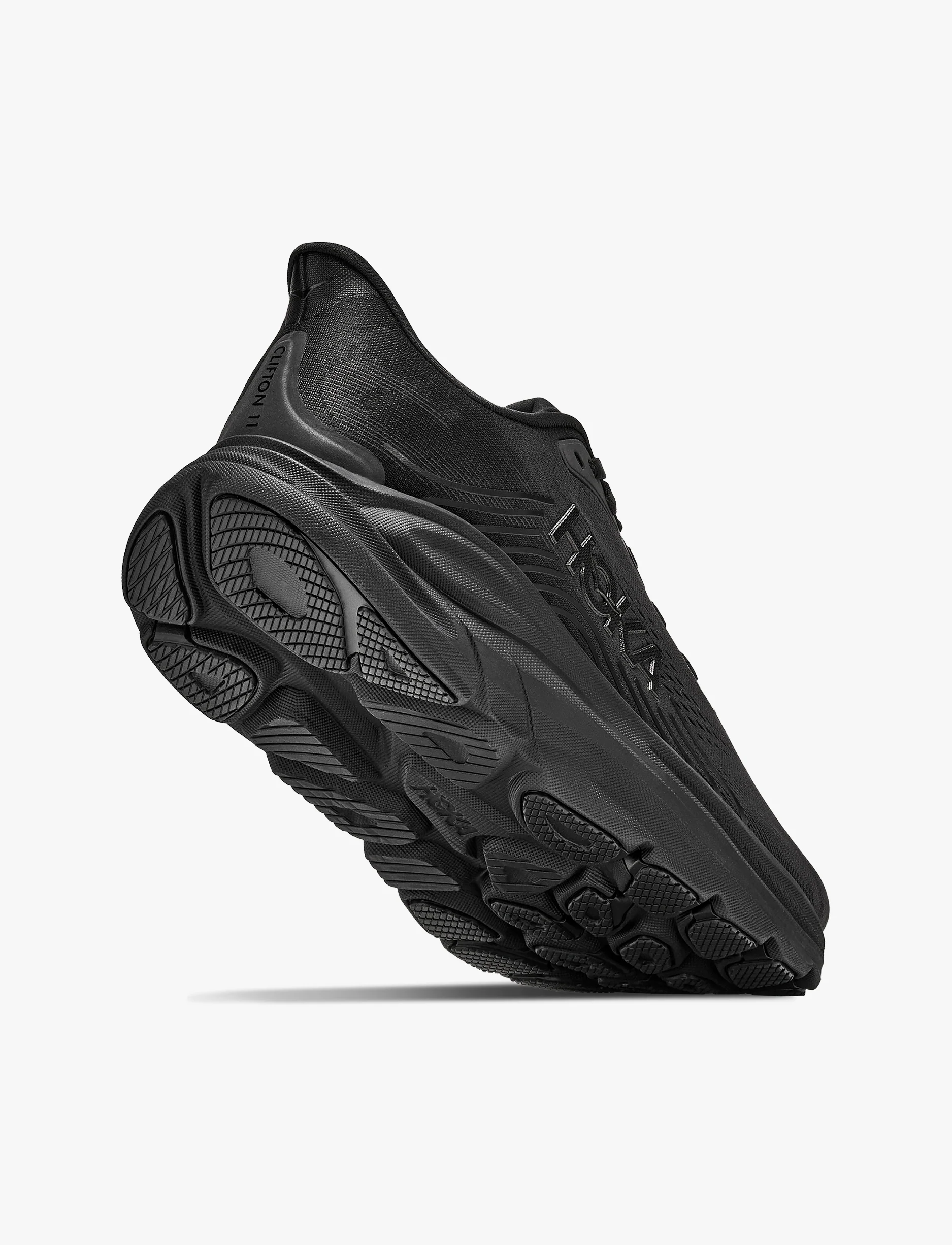 HOKA CLIFTON WIDE 11 - נעלי ספורט נשים הוקה קליפטון 11 רחבות בצבע שחור/שחור - Image 3