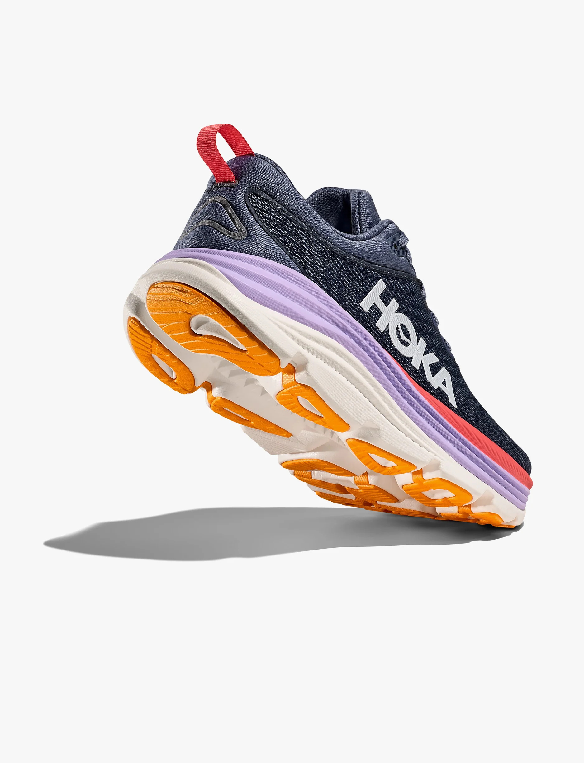 HOKA Gaviota Wide 5 - נעלי ספורט נשים הוקה גביוטה 5 רחבות בצבע עוגן/אשכולית - Image 3