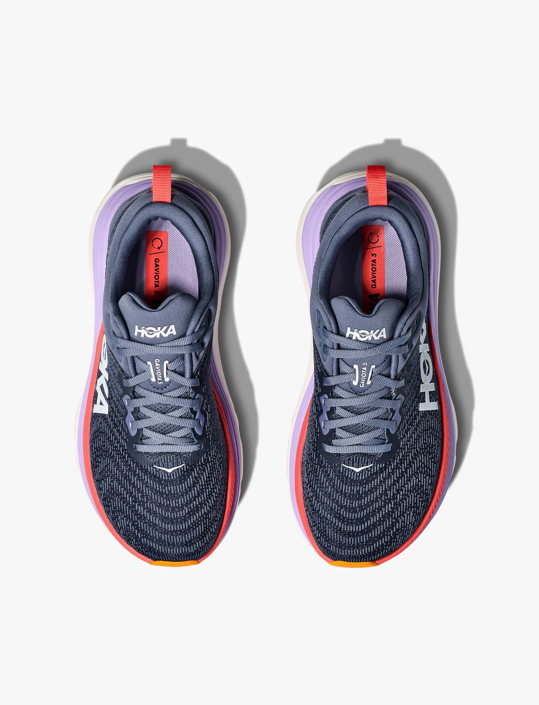HOKA Gaviota Wide 5 - נעלי ספורט נשים הוקה גביוטה 5 רחבות בצבע עוגן/אשכולית - Image 4