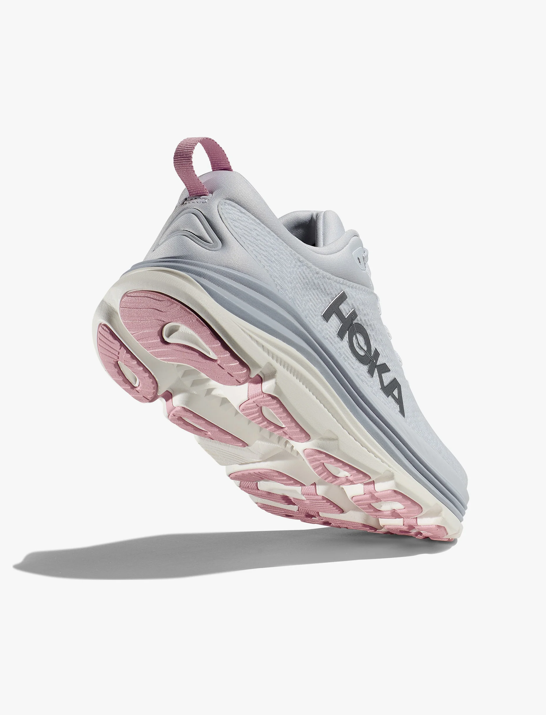 HOKA Gaviota Wide 5 - נעלי ספורט נשים הוקה גביוטה 5 רחבות בצבע קרח ים/ורוד - Image 3