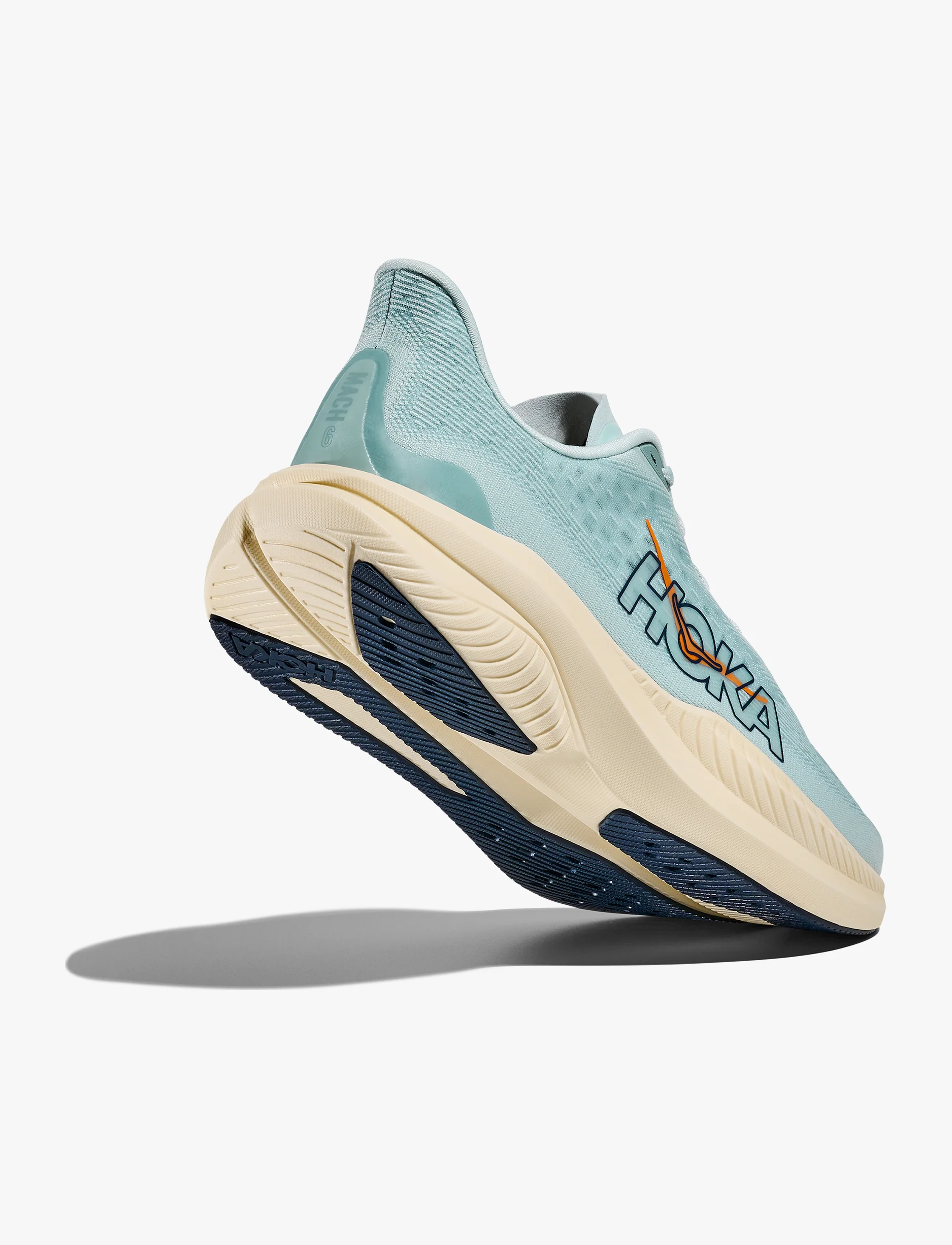 HOKA MACH 6 - נעלי ספורט לגברים הוקה מאך 6 בצבע שחור/לבן כחול ים/כחול מים - Image 3