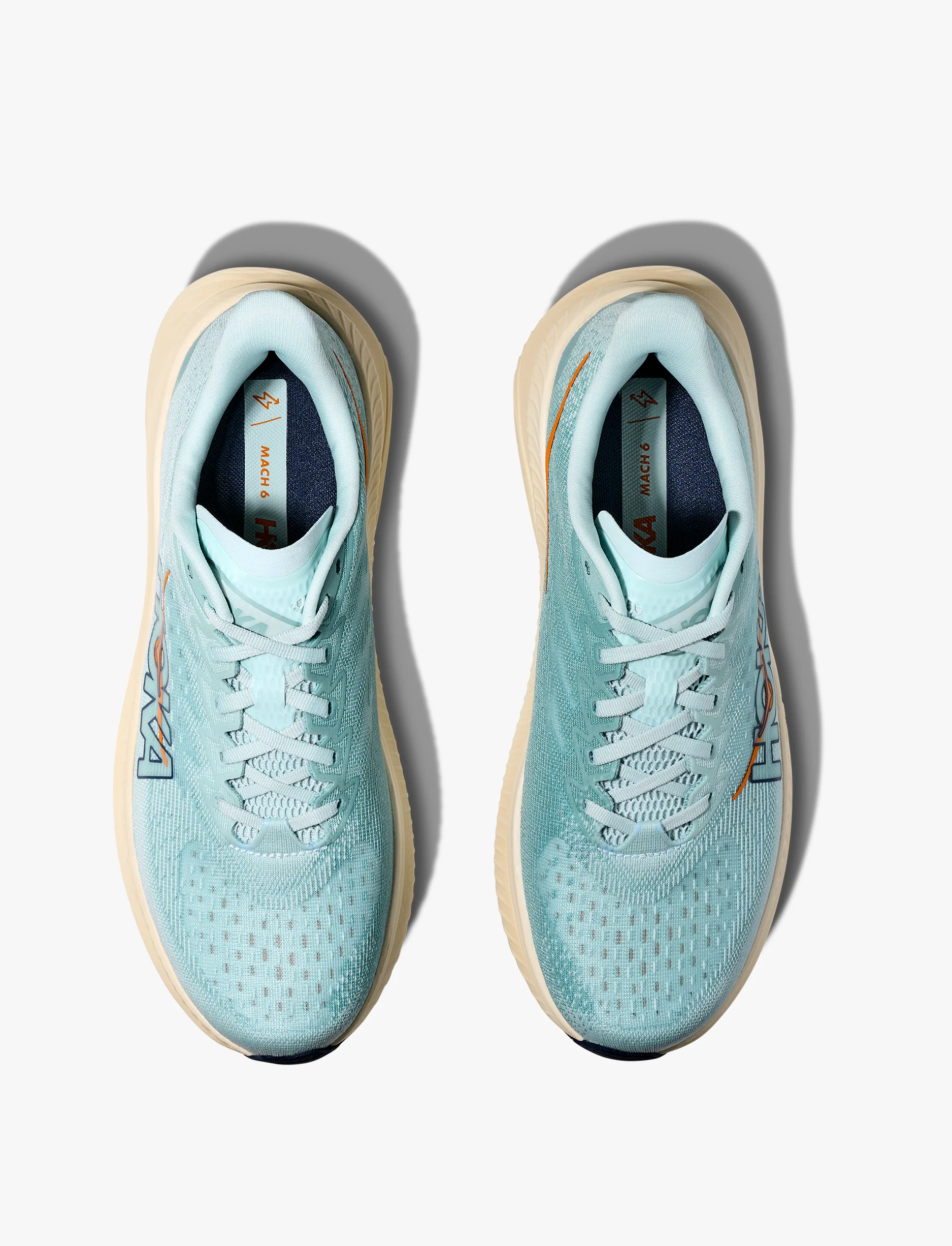 HOKA MACH 6 - נעלי ספורט לגברים הוקה מאך 6 בצבע שחור/לבן כחול ים/כחול מים - Image 4