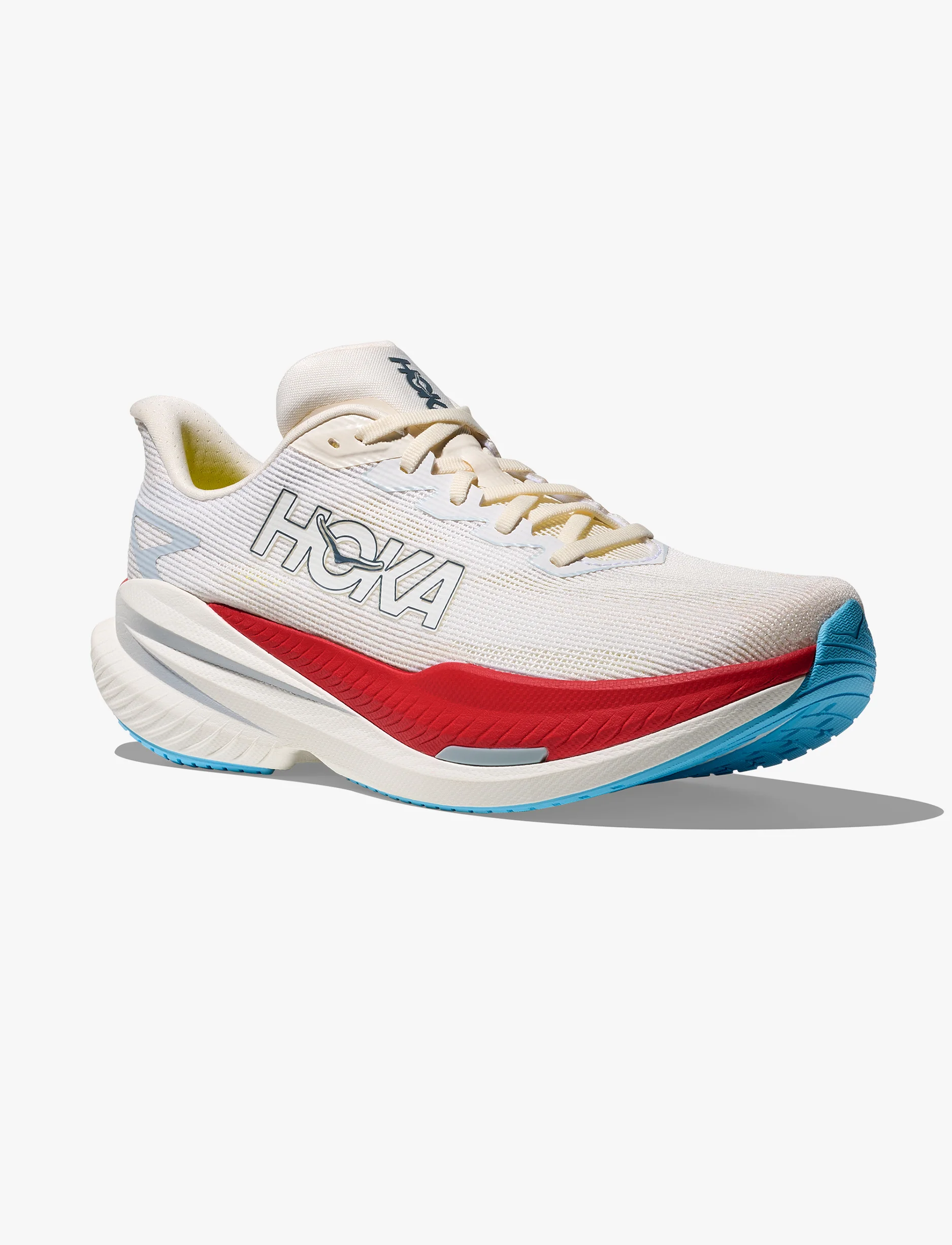 HOKA MACH X 3 - נעלי ספורט לגברים הוקה מאכ איקס בצבע לבן/אלבסטר