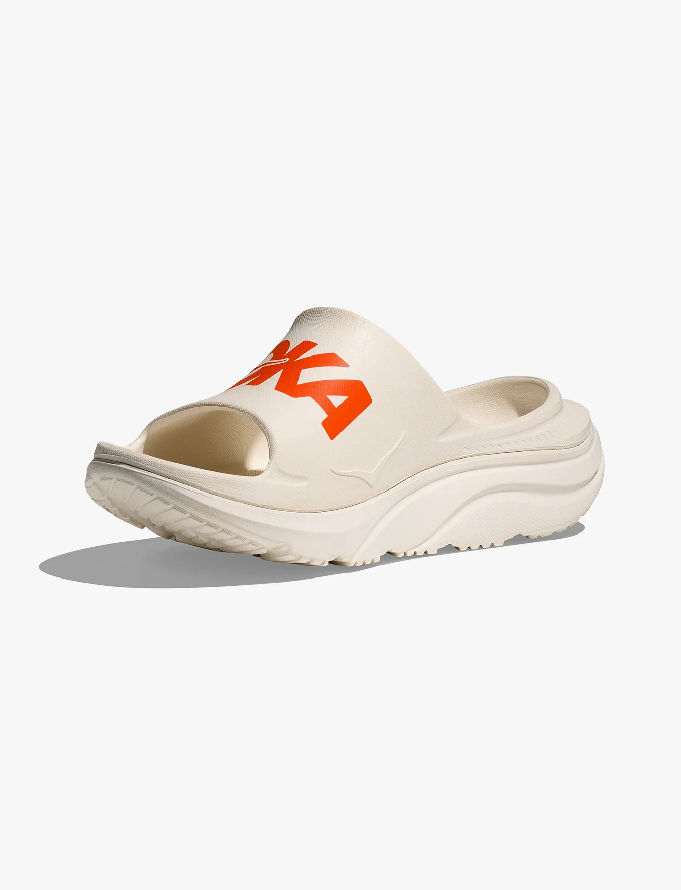 HOKA ORA ATHLETIC SLIDE - כפכפי אורה אתלטיקס סלייד בצבע פרוסט/כתום לבה - Image 5
