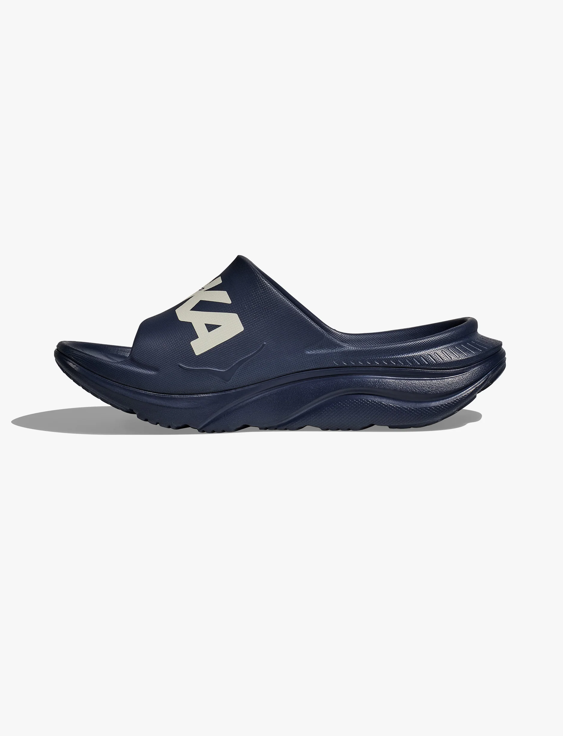 HOKA ORA ATHLETIC SLIDE - כפכפי אורה אתלטיקס סלייד בצבע נייבי/לבן - Image 7