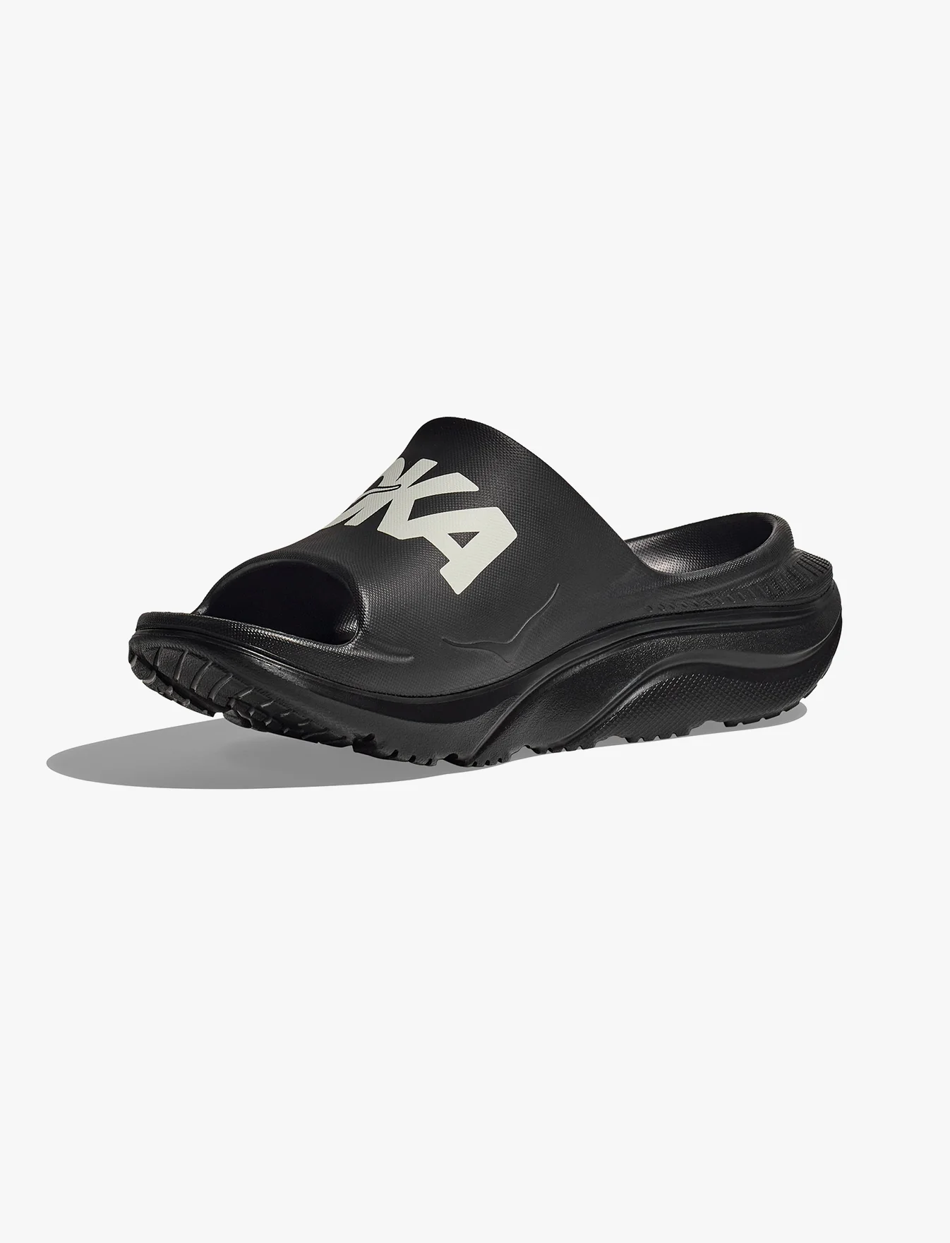 HOKA ORA ATHLETIC SLIDE - כפכפי אורה אתלטיקס סלייד בצבע שחור/לבן - Image 6