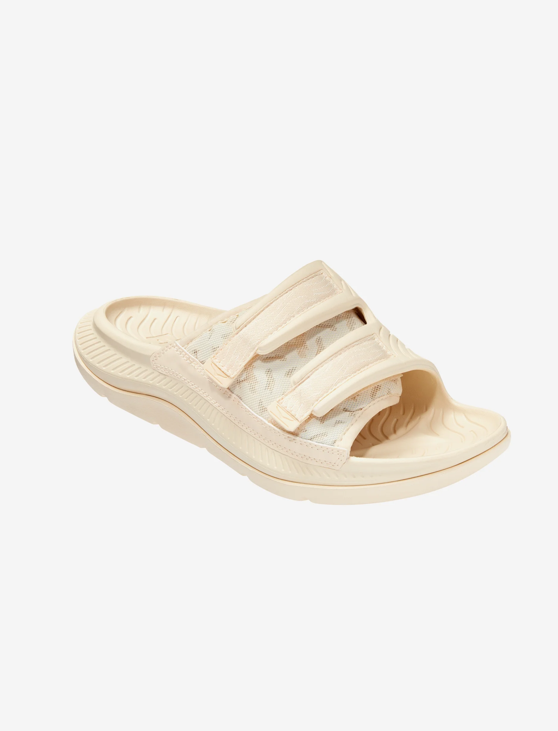 HOKA ORA LUXE  - כפכפי אורה לוקס הוקה בצבע צהוב חמאה/בז' בהיר