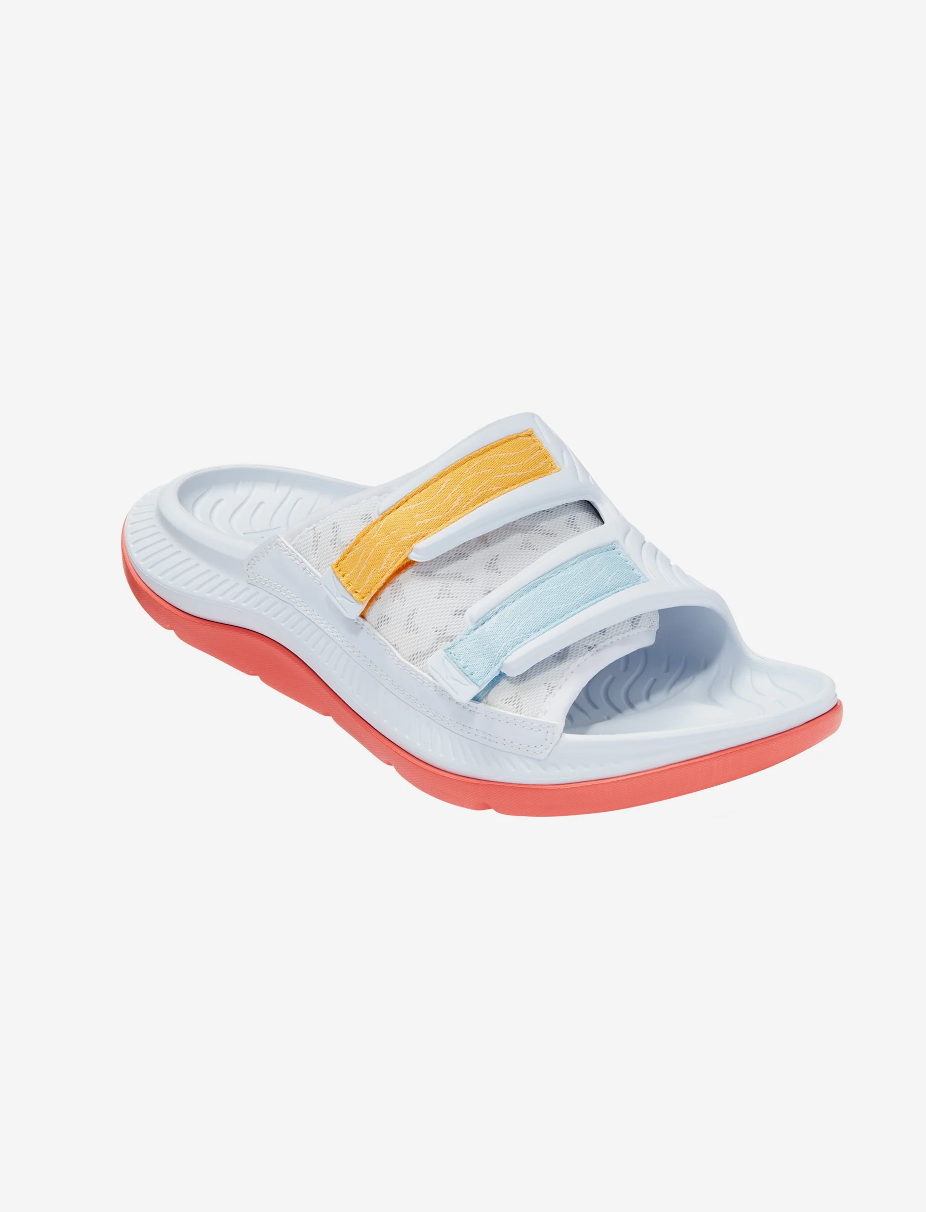 HOKA ORA LUXE U - כפכפי אורה לוקס הוקה בצבע לבן/כתום/תכלת - Image 2
