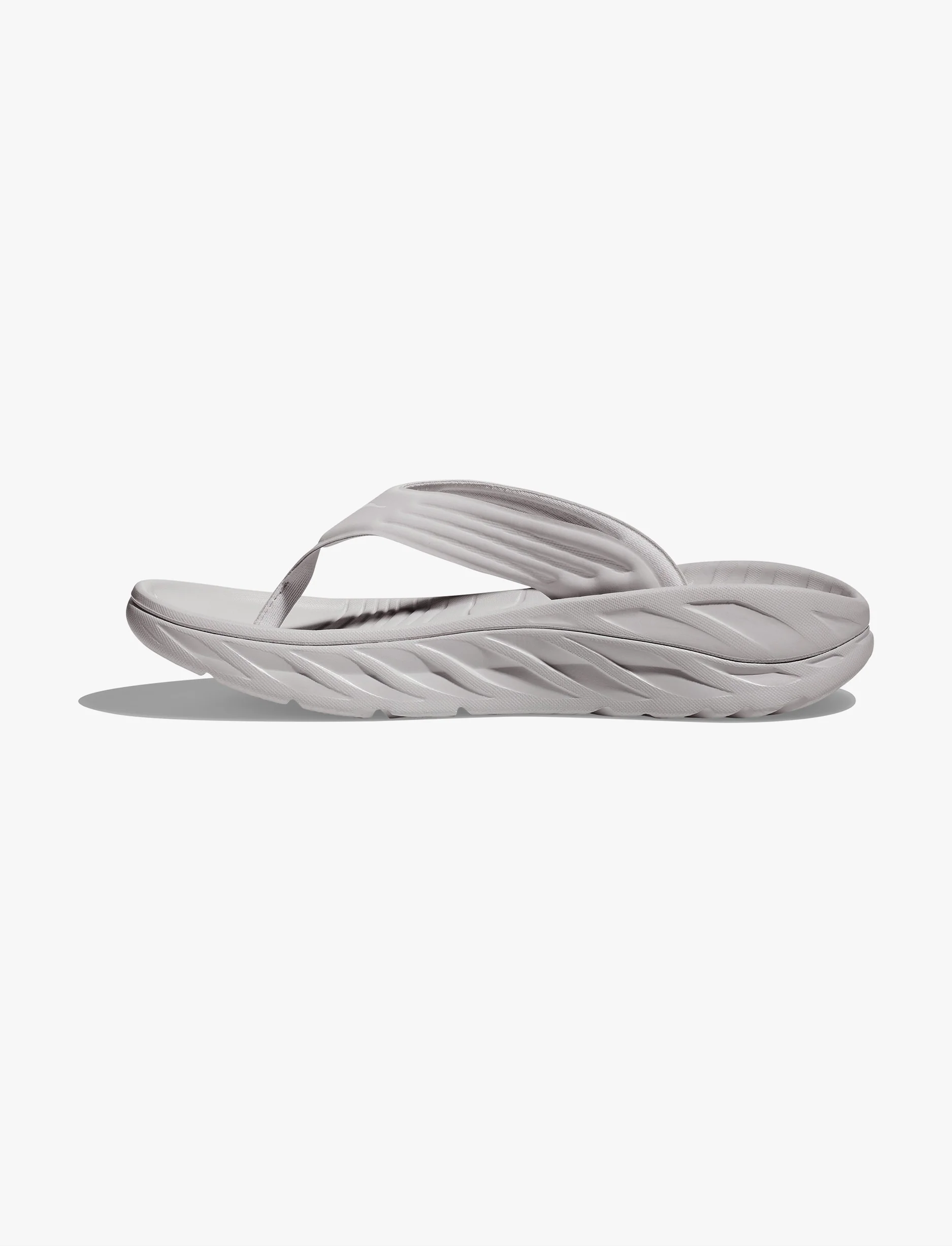 Hoka Ora Recovery Flip - כפכפי התאוששות אורה הוקה איכותיים בצבע אפור/לבן לגברים - Image 7