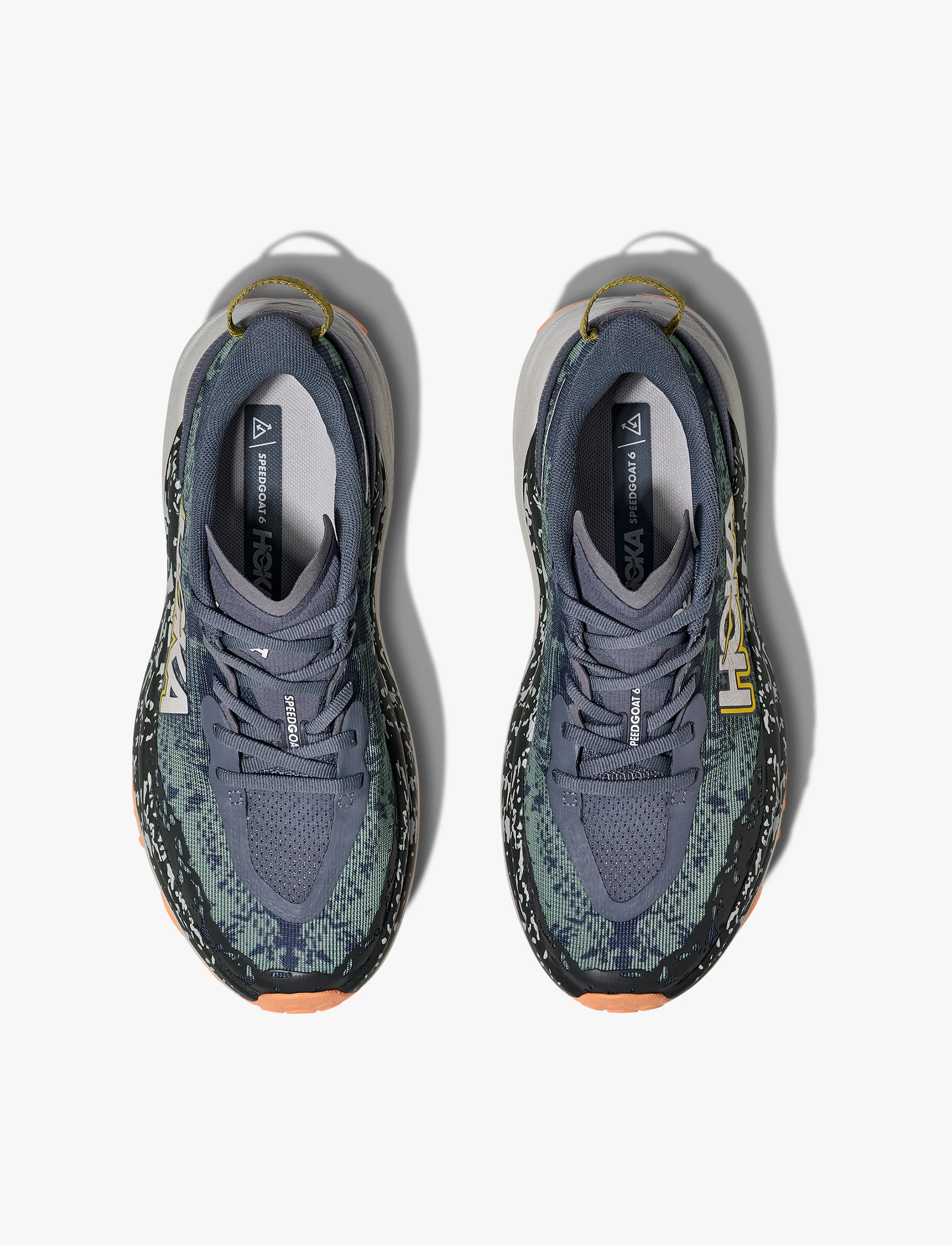 HOKA SPEEDGOAT 6 WIDE - נעלי ספורט נשים ספידגוט 6 רחבות בצבע אפור שמיים/אפור קוסמי - Image 4