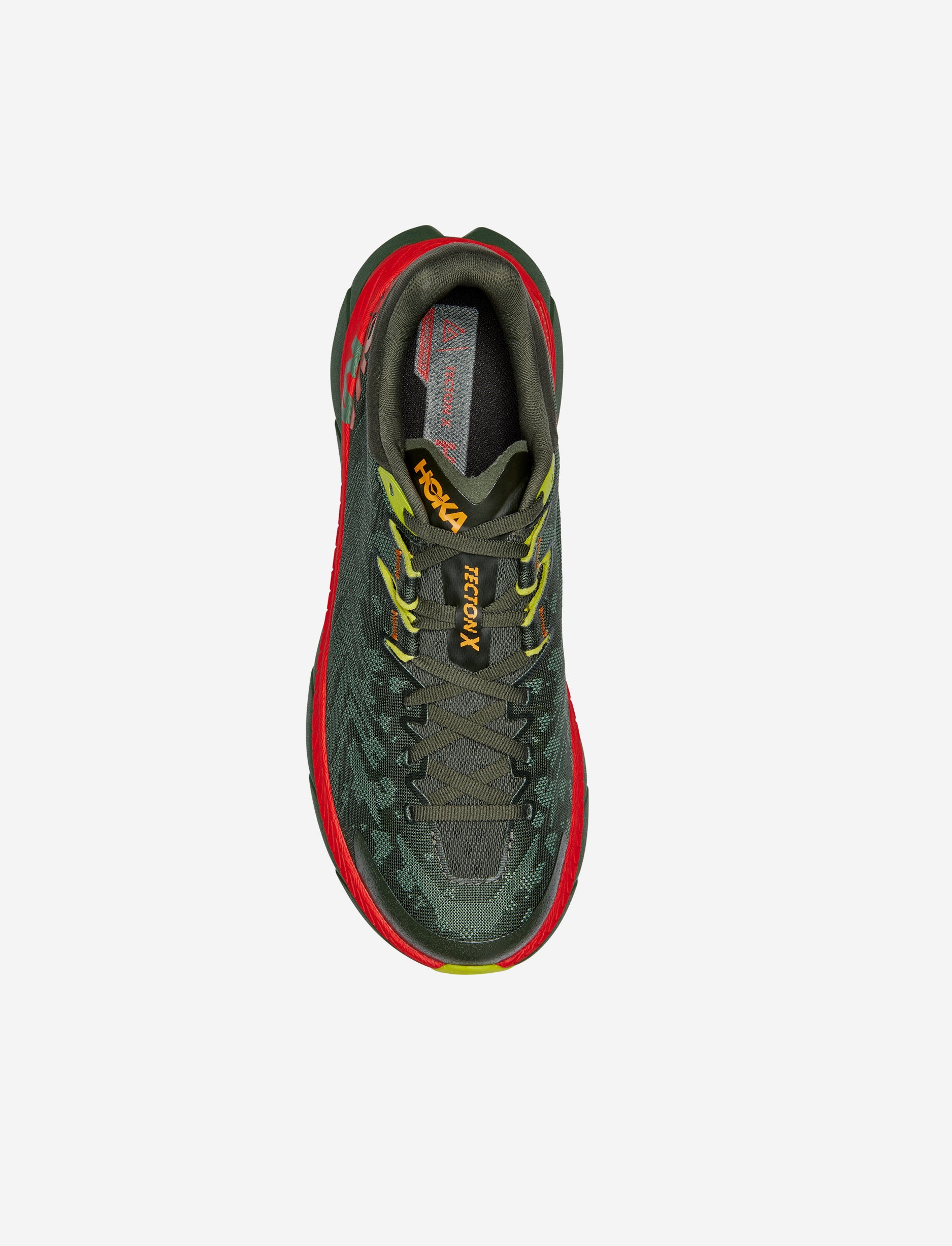 HOKA TECTON X - נעלי ספורט גברים הוקה טקטון בצבע ירוק טימין/פיאסטה - Image 3