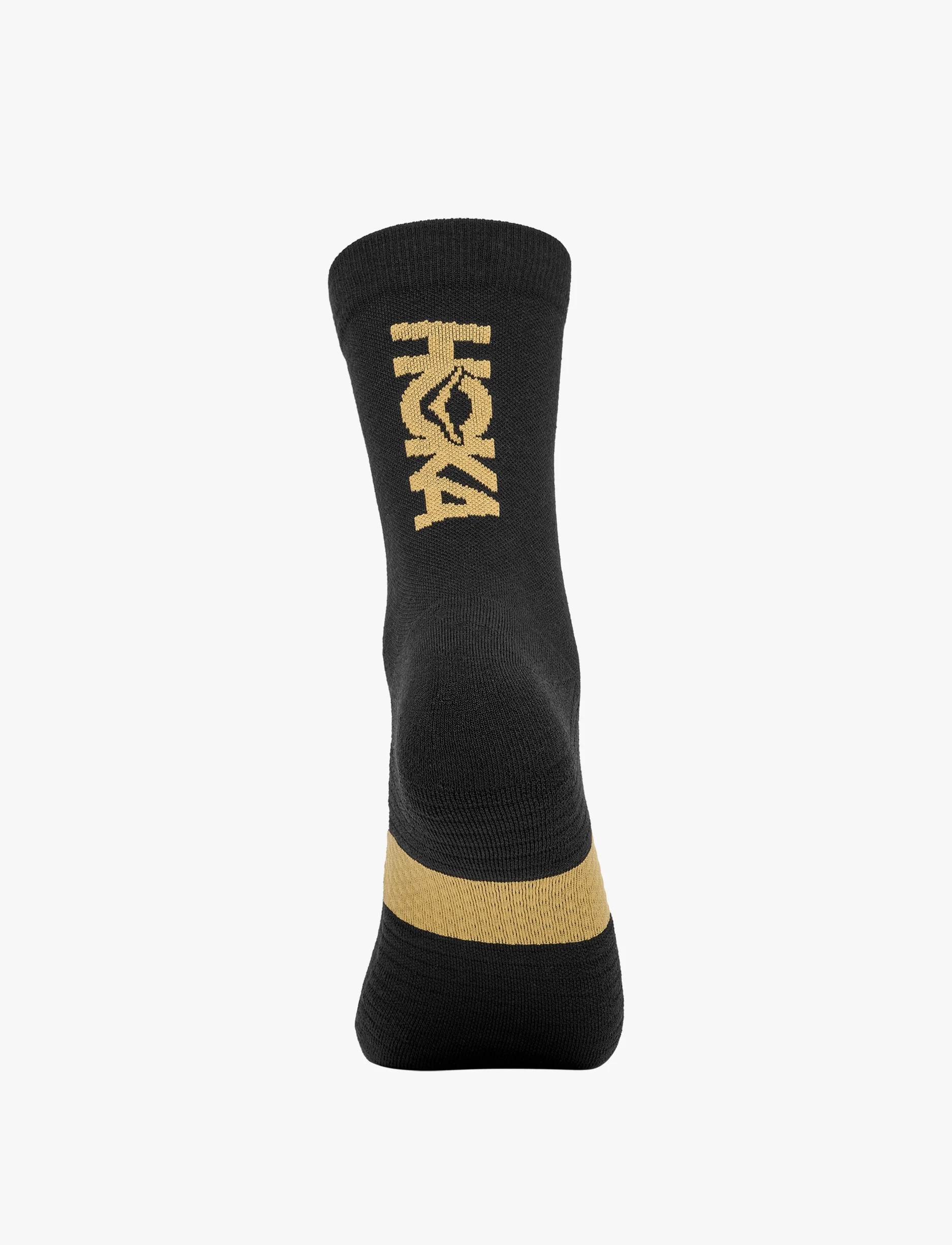 HOKA U GPX CREW RUN SOCK –  גרבי ריצה גבוהות בצבע שחור/זהב - Image 3