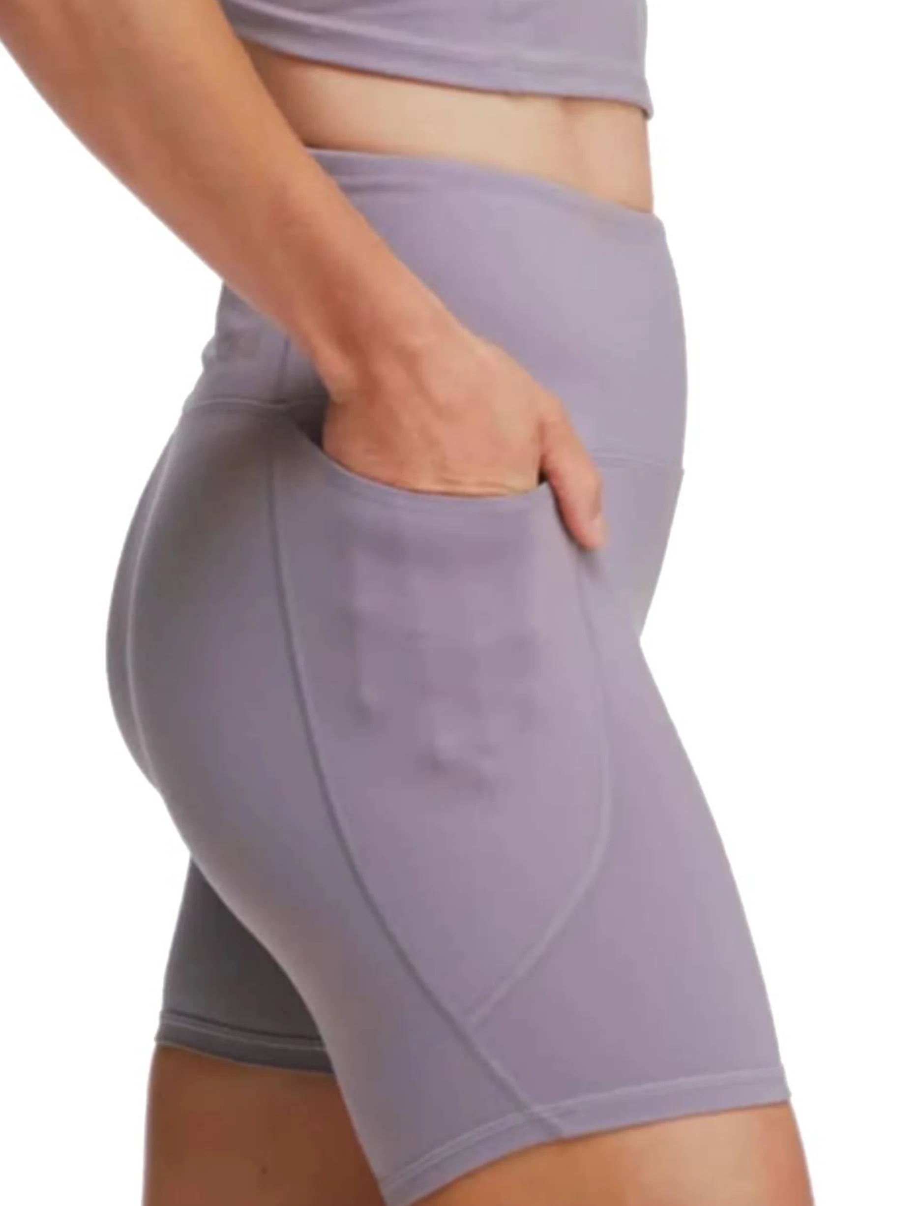HOKA ELARO 5" BIKE SHORT - טייץ נשים קצר אלארו 5 אינצ' בצבע אסטרל - Image 3