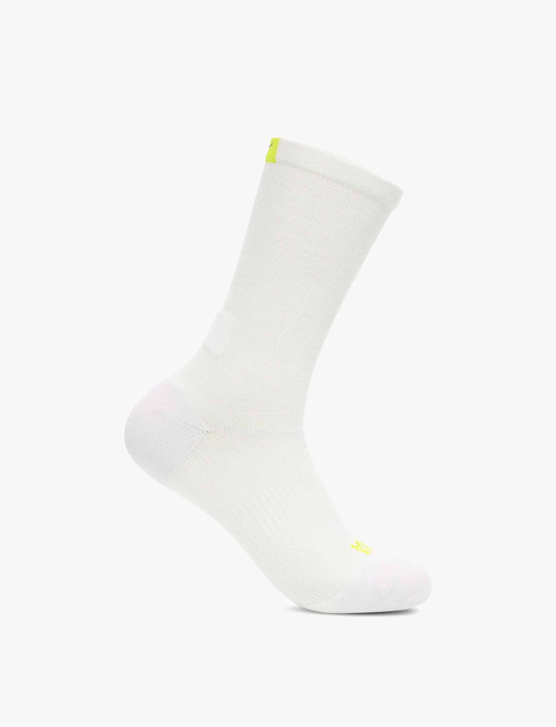 HOKA Clifton 10 Crew Run Sock - גרבי ריצה קליפטון 10 גבוהים בצבע לבן