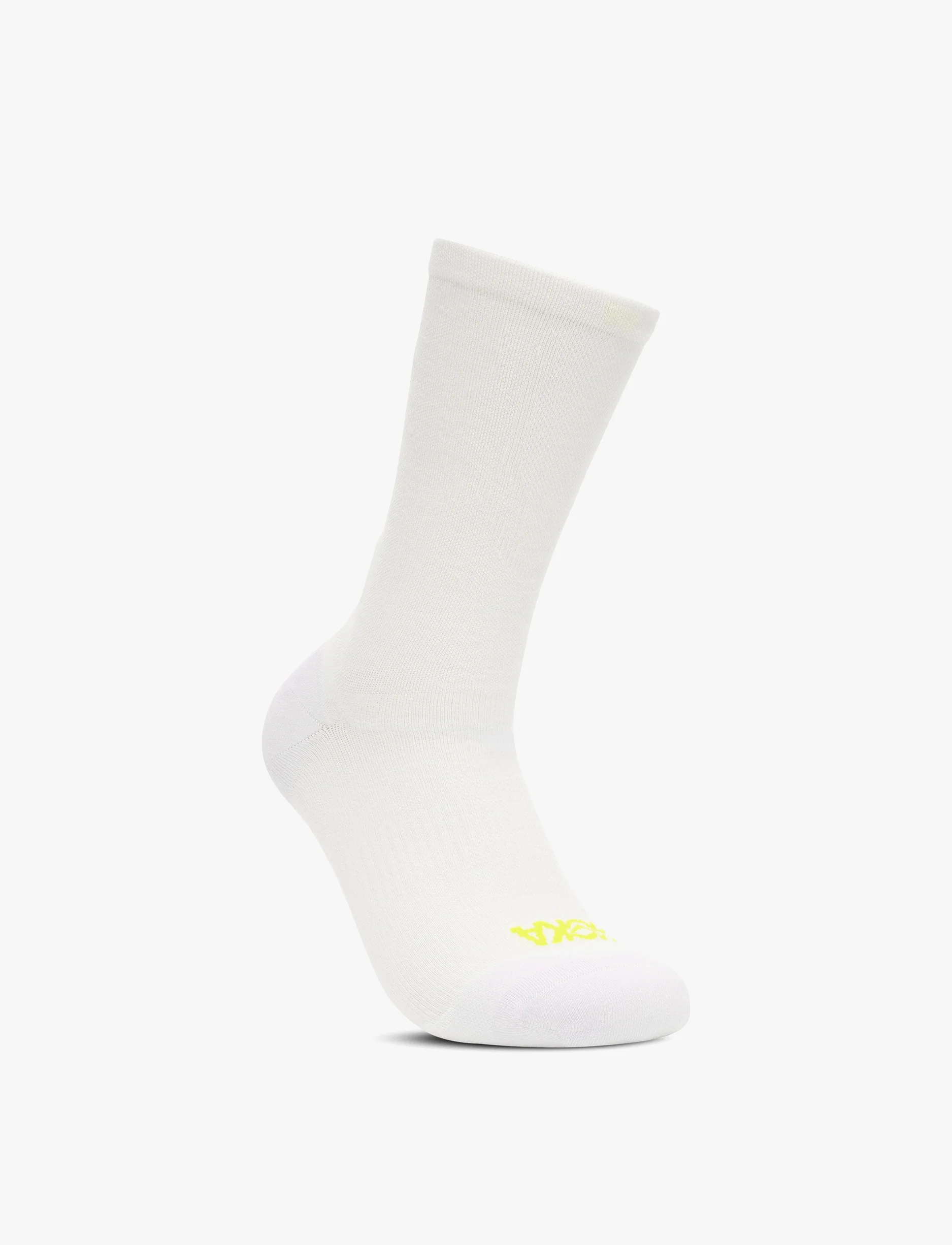 HOKA Clifton 10 Crew Run Sock - גרבי ריצה קליפטון 10 גבוהים בצבע לבן - Image 2