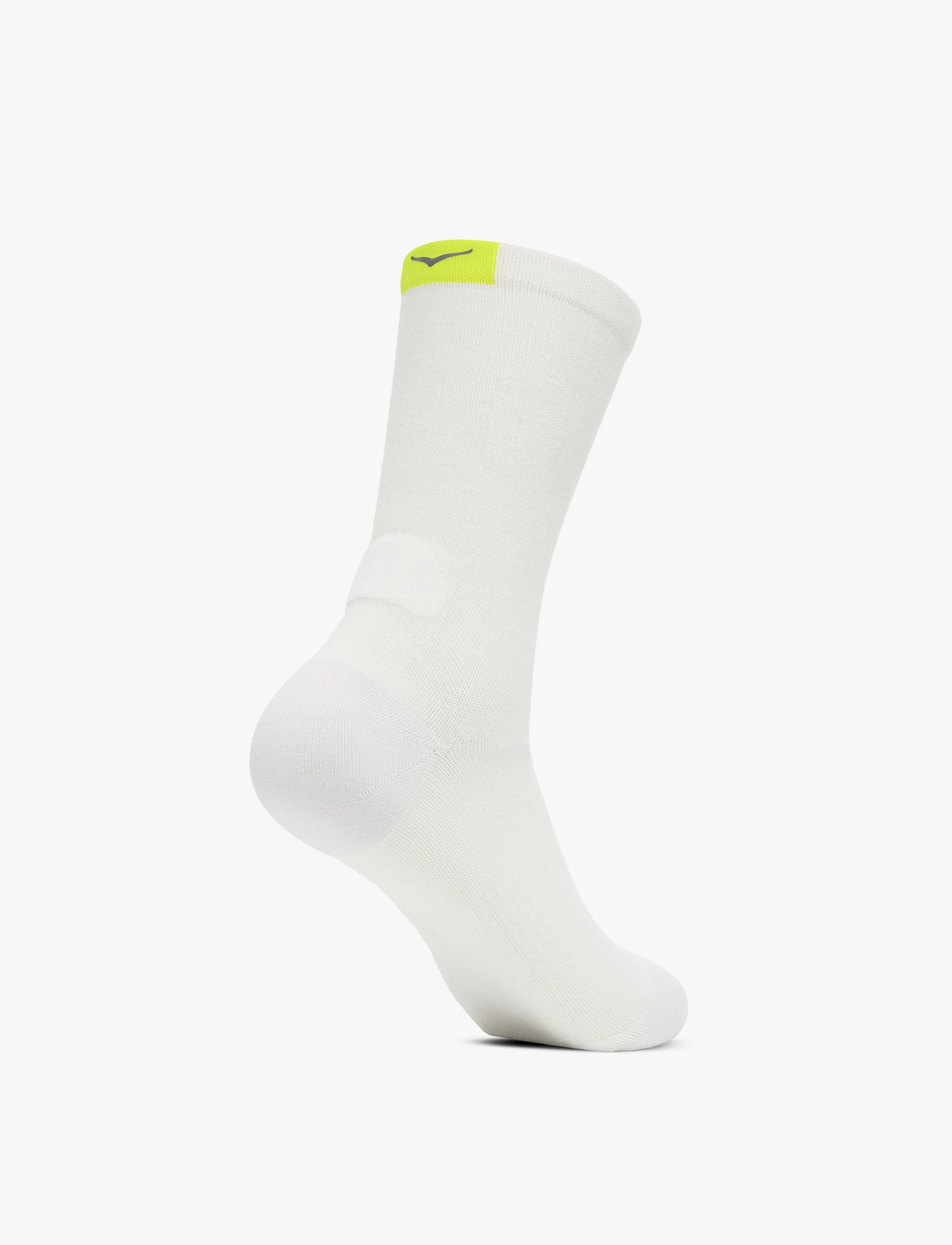 HOKA Clifton 10 Crew Run Sock - גרבי ריצה קליפטון 10 גבוהים בצבע לבן - Image 4