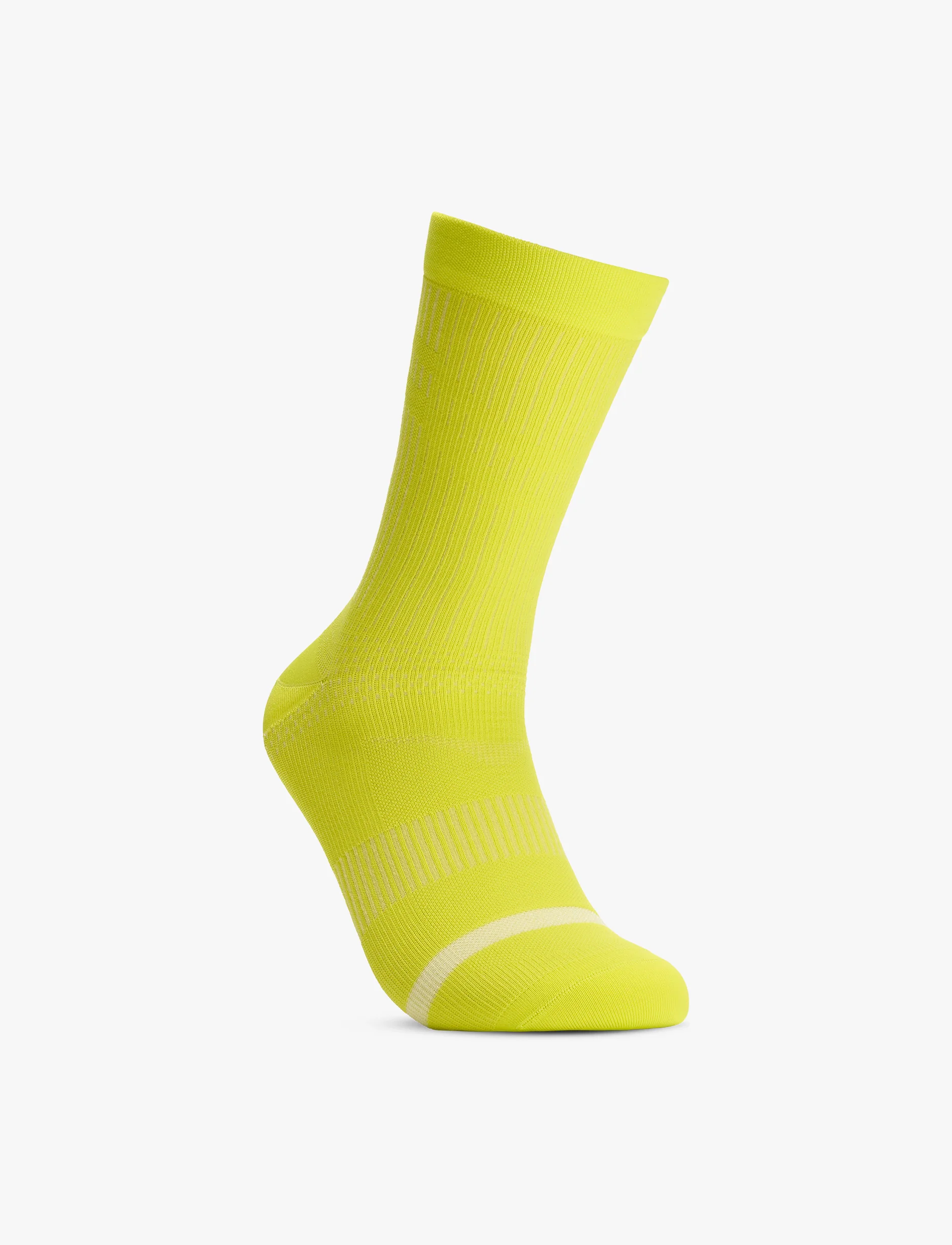 HOKA U TRAIL RUN CREW SOCK - גרבי ריצה בצבע סיטרוס - Image 2