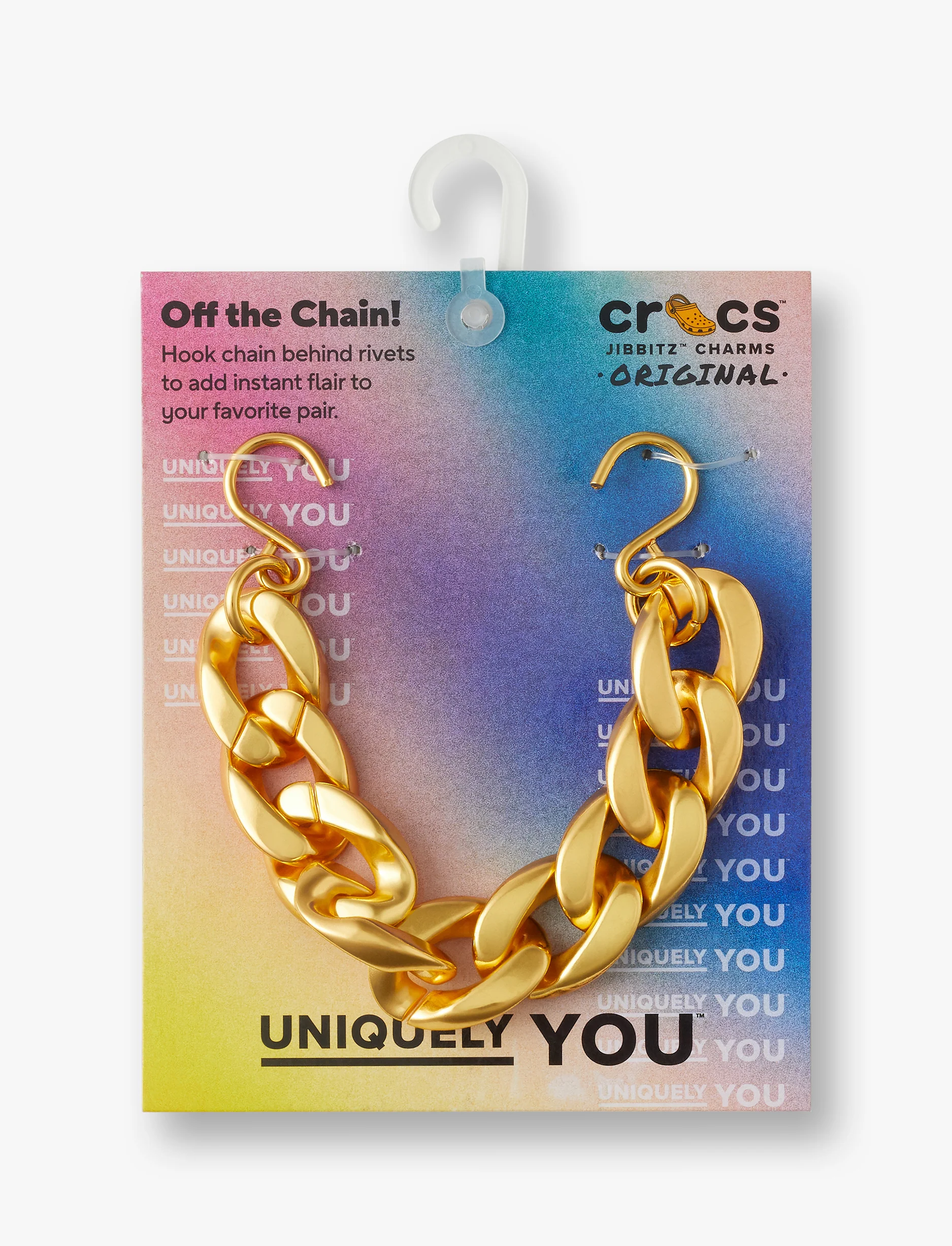 Crocs Gold Cuban Strap Chain -  ג'יביטים קרוקס - Image 4