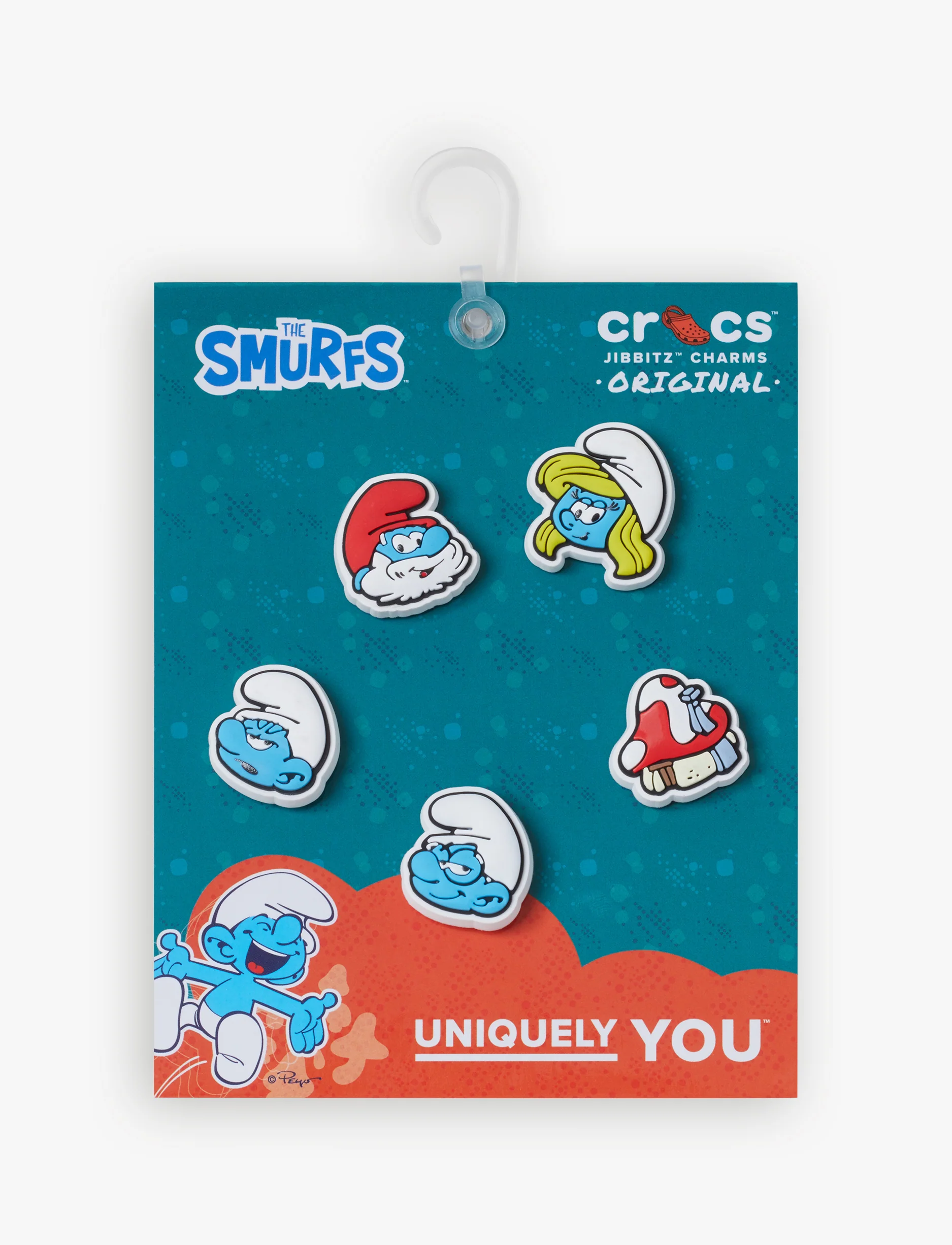 Crocs Jibbitz Smurfs - מארז 5 ג'יביטים קרוקס - Image 4