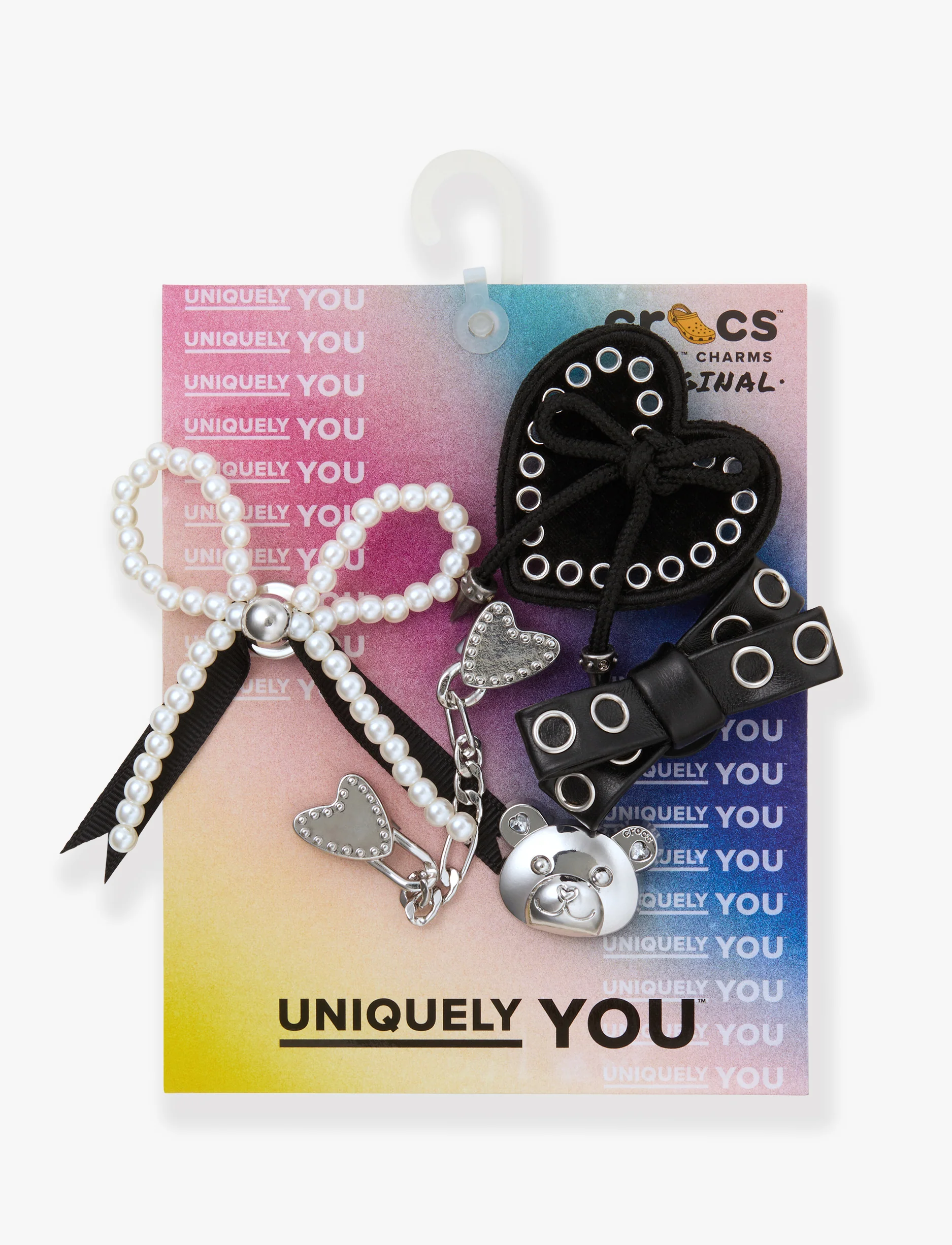 Crocs Jibbitz Indie Luxe Silver - מארז 5 ג'יביטים קרוקס - Image 4