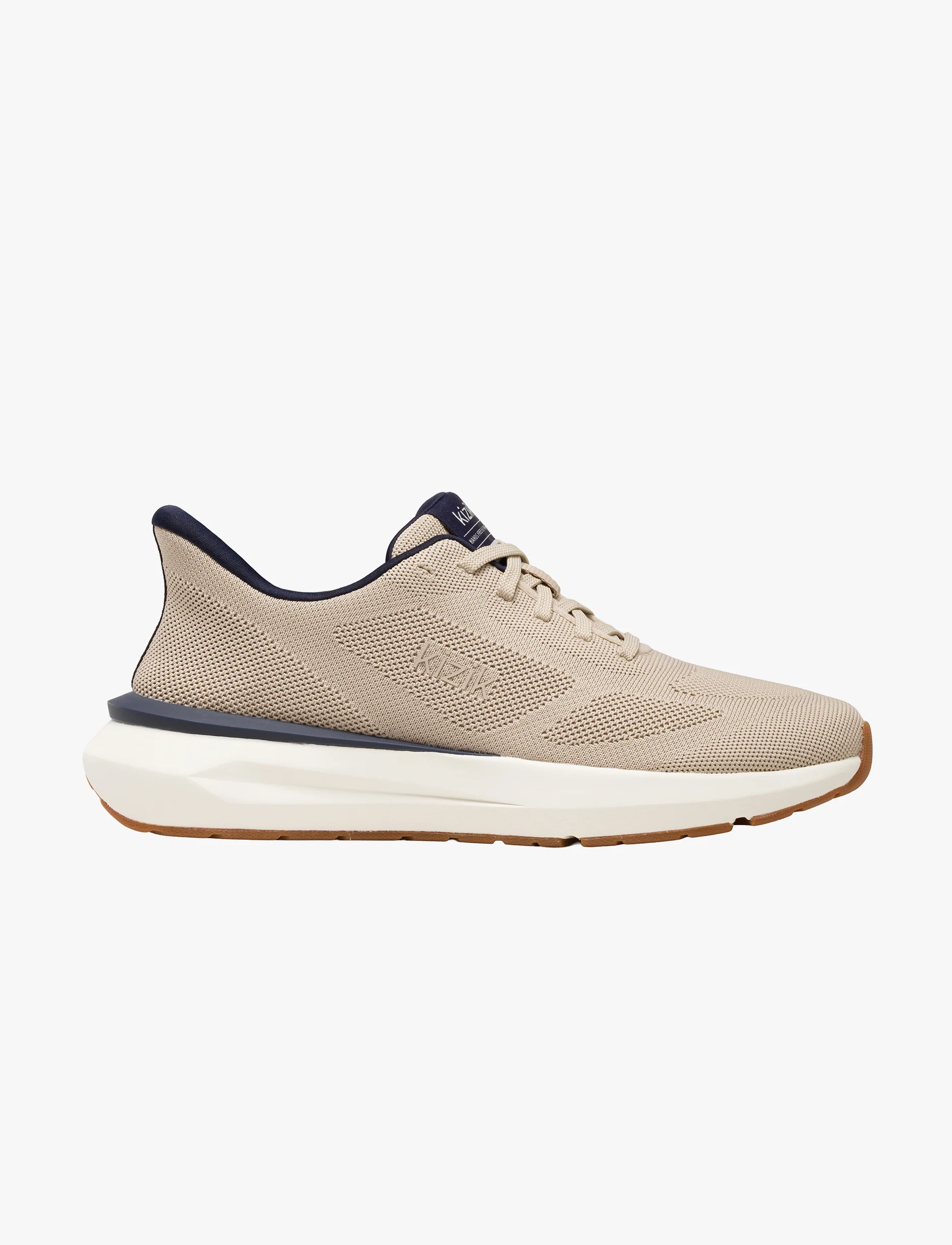 Kizik Athens 2 Knit - נעלי סניקרס קיזיק לגברים דגם אתנס קניט בצבע בז'/נייבי - Image 2