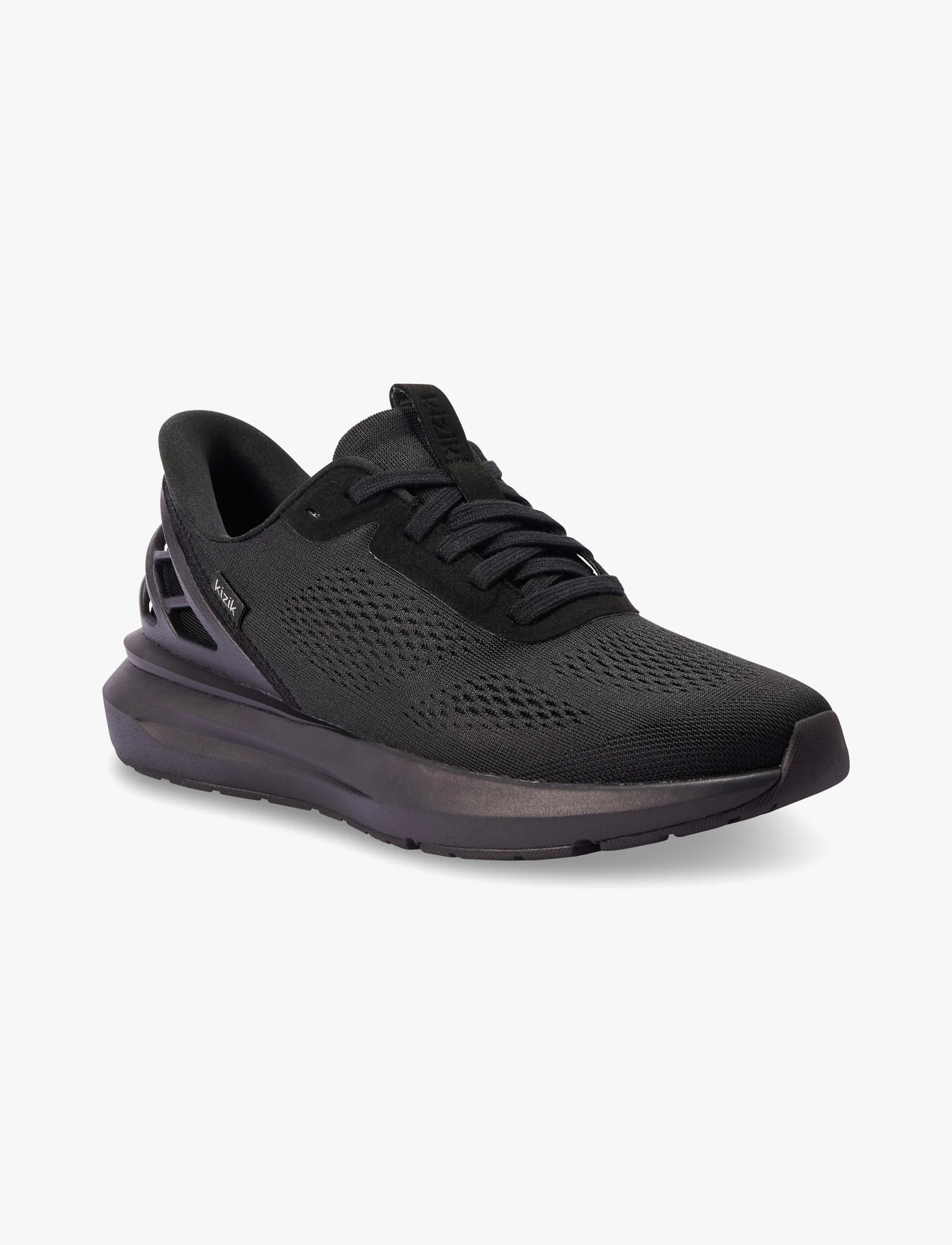 Kizik Men's Athens 2 Wide - נעלי סניקרס קיזיק אתנס רחבות לגברים בצבע שחור/שחור