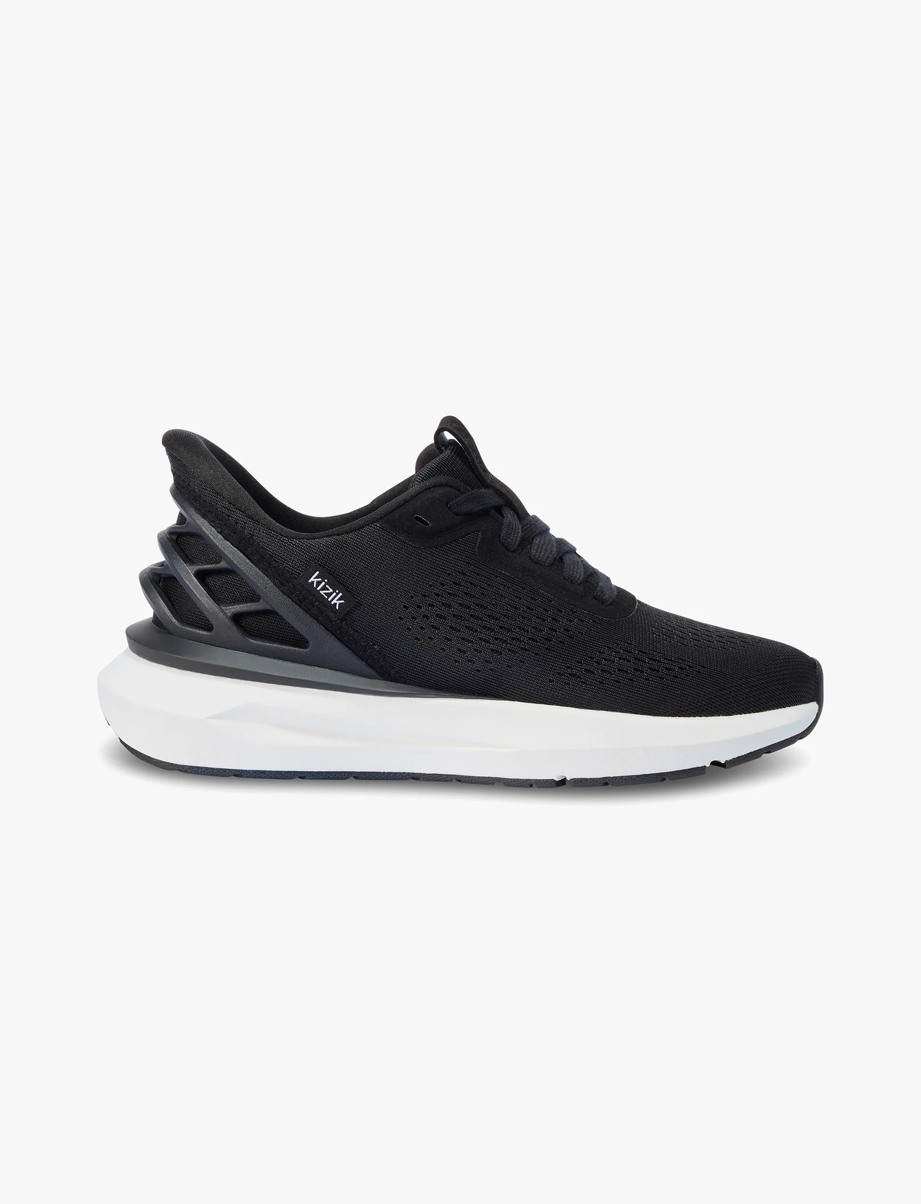 Kizik Women's Athens 2 Wide - נעלי סניקרס קיזיק אתנס רחבות לנשים בצבע שחור/לבן - Image 2