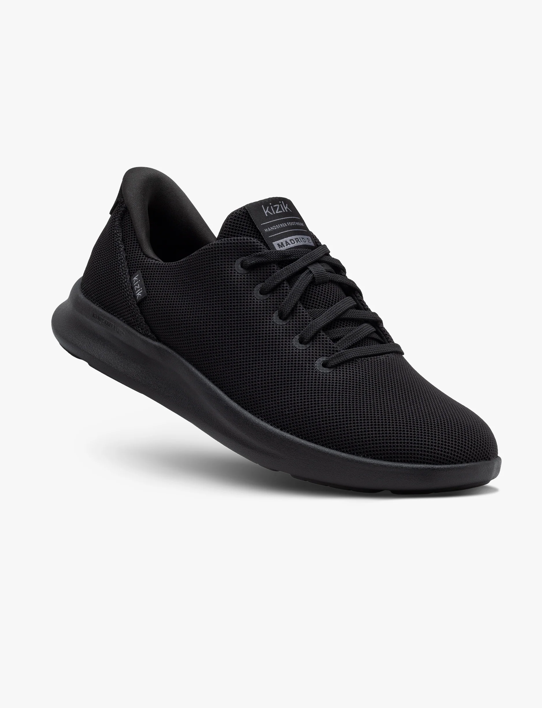 Kizik Men's Madrid 2 - נעלי סניקרס קיזיק מדריד 2 לגברים בצבע שחור/שחור - Image 3