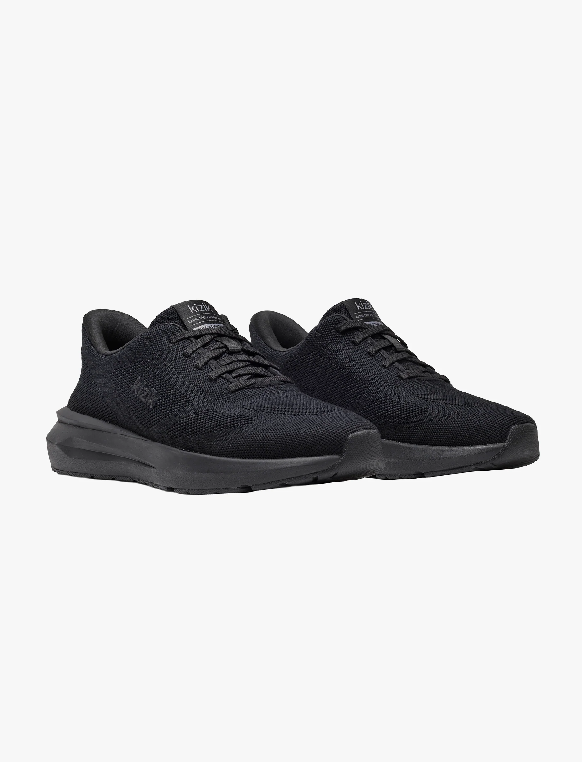 Kizik Athens 2 Knit -  נעלי סניקרס קיזיק לגברים דגם אתנס קניט בצבע שחור/שחור - Image 4