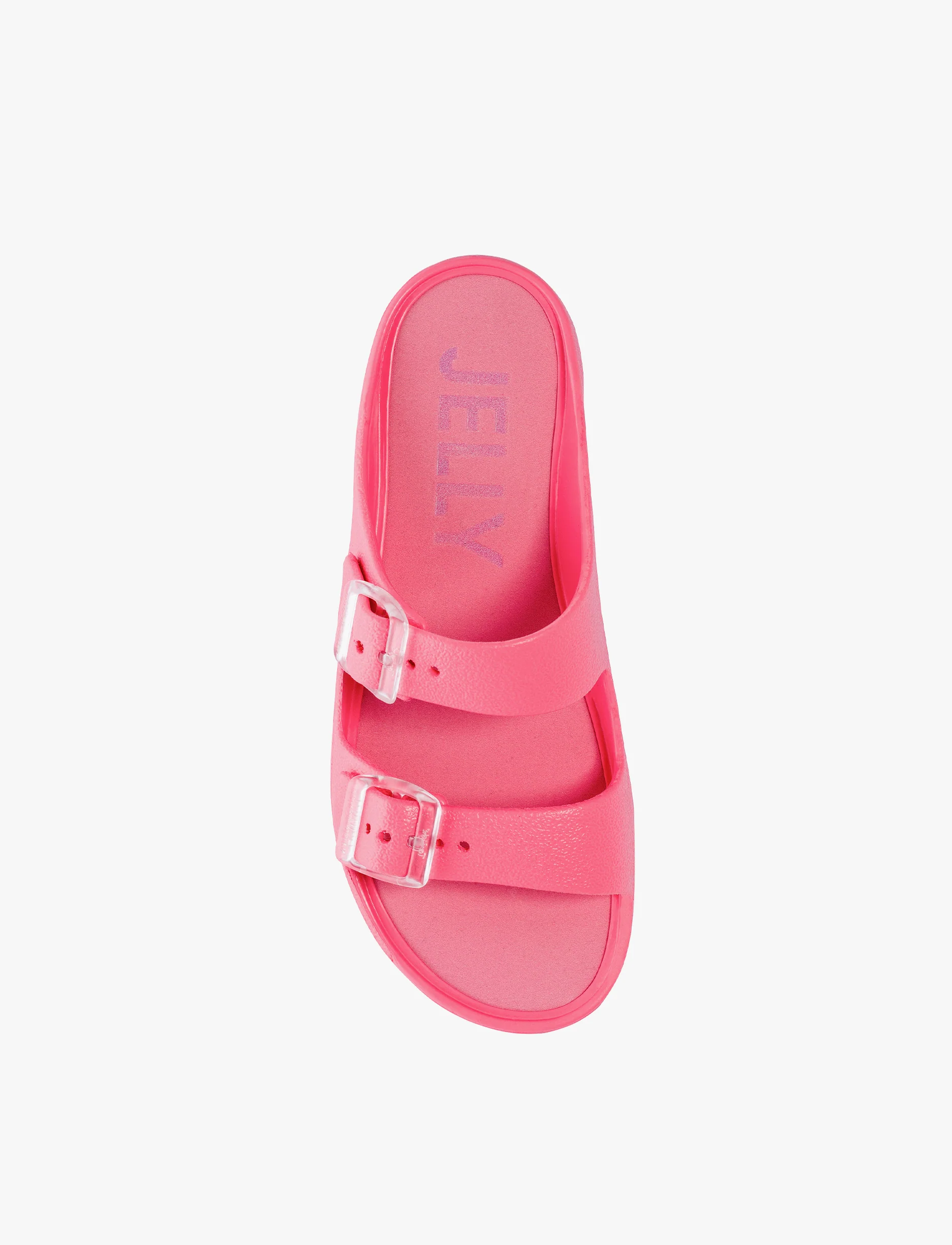 Lemon Jelly Fenix Slide -כפכפי פלטפורמה למון ג'ילי בצבע ורוד עם שתי רצועות אבזם לנשים - Image 2