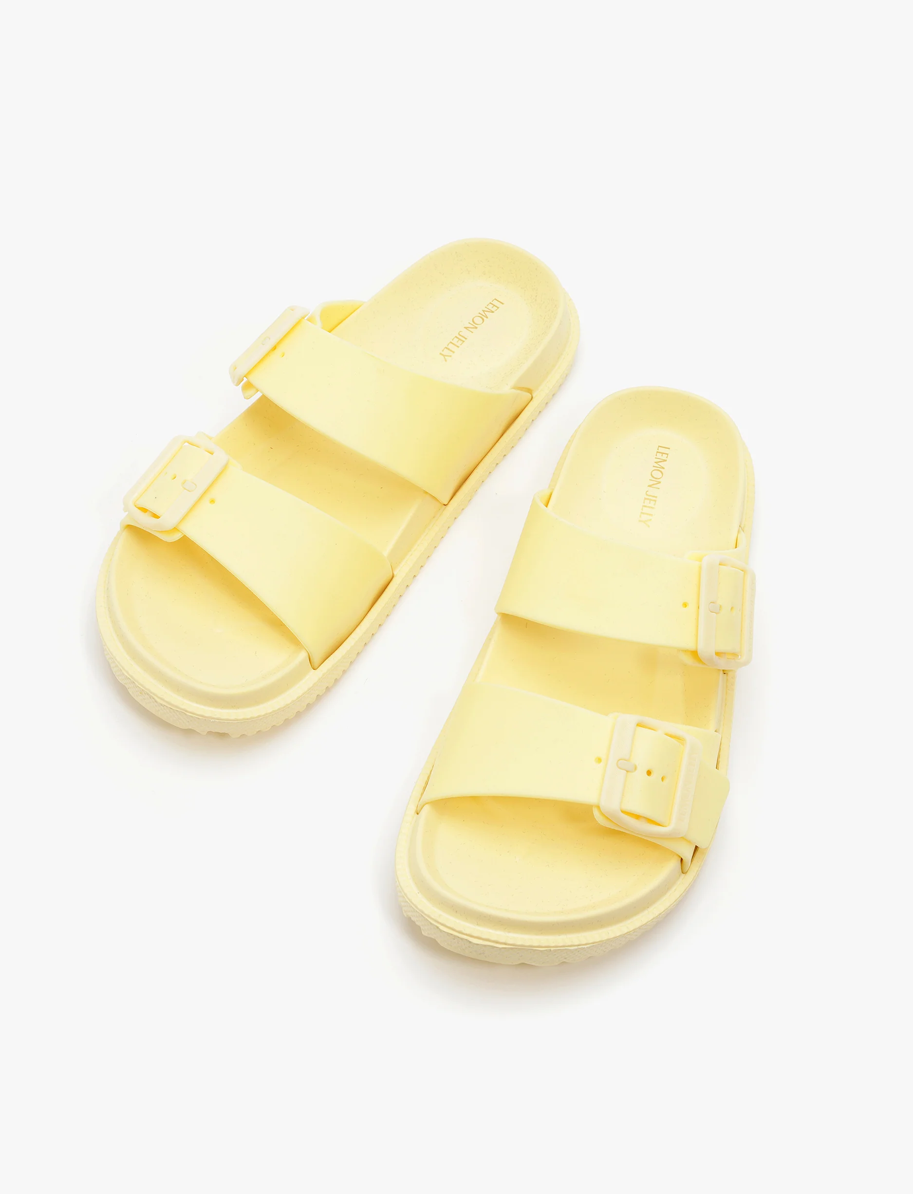 Lemon Jelly Elise Slide - כפכפי סלייד לנשים למון ג'ילי דגם אליס בצבע צהוב - Image 5
