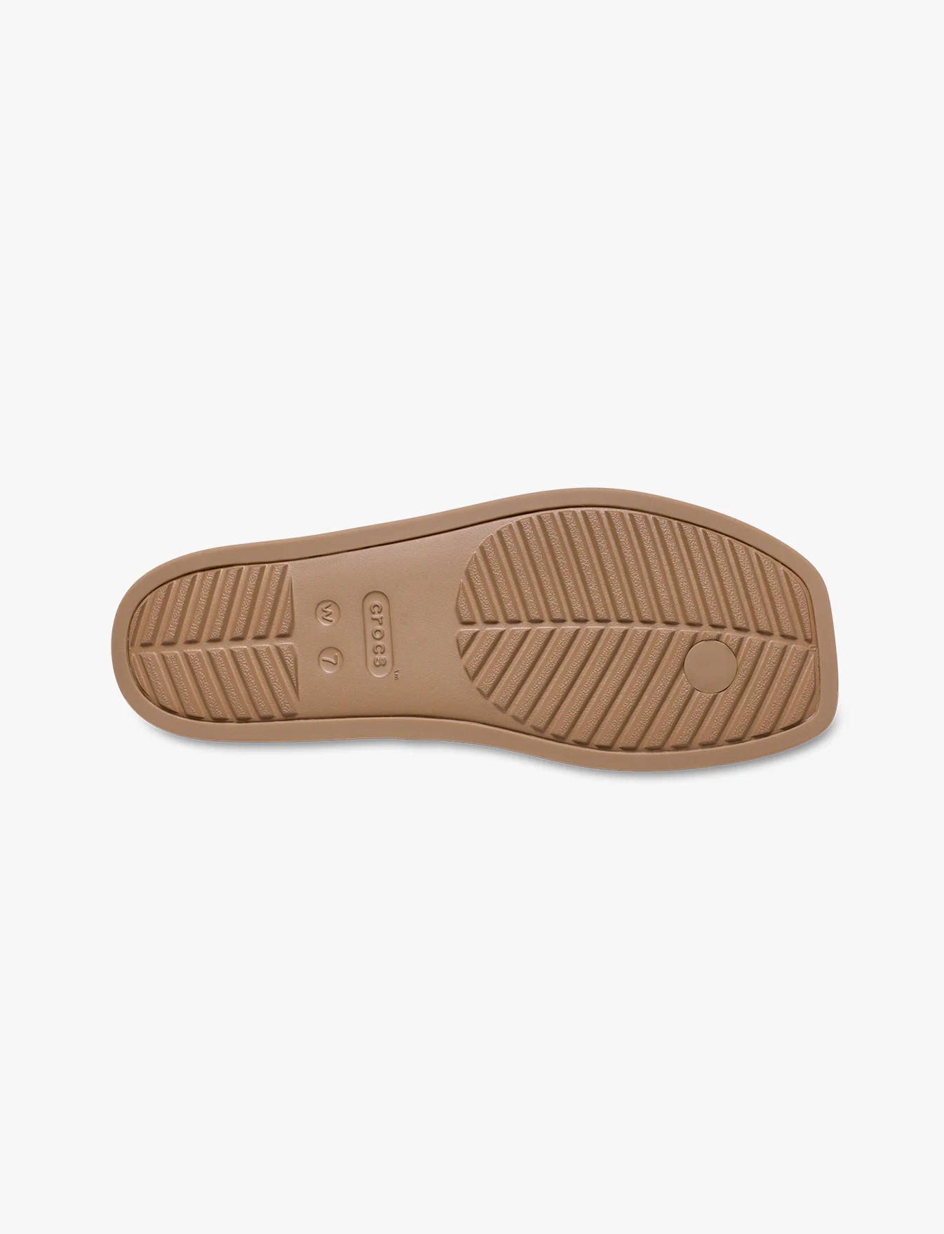 Miami Thong Sandal Crocs - סנדלי אצבע קרוקס לנשים בצבע שוקולד חלב - Image 7