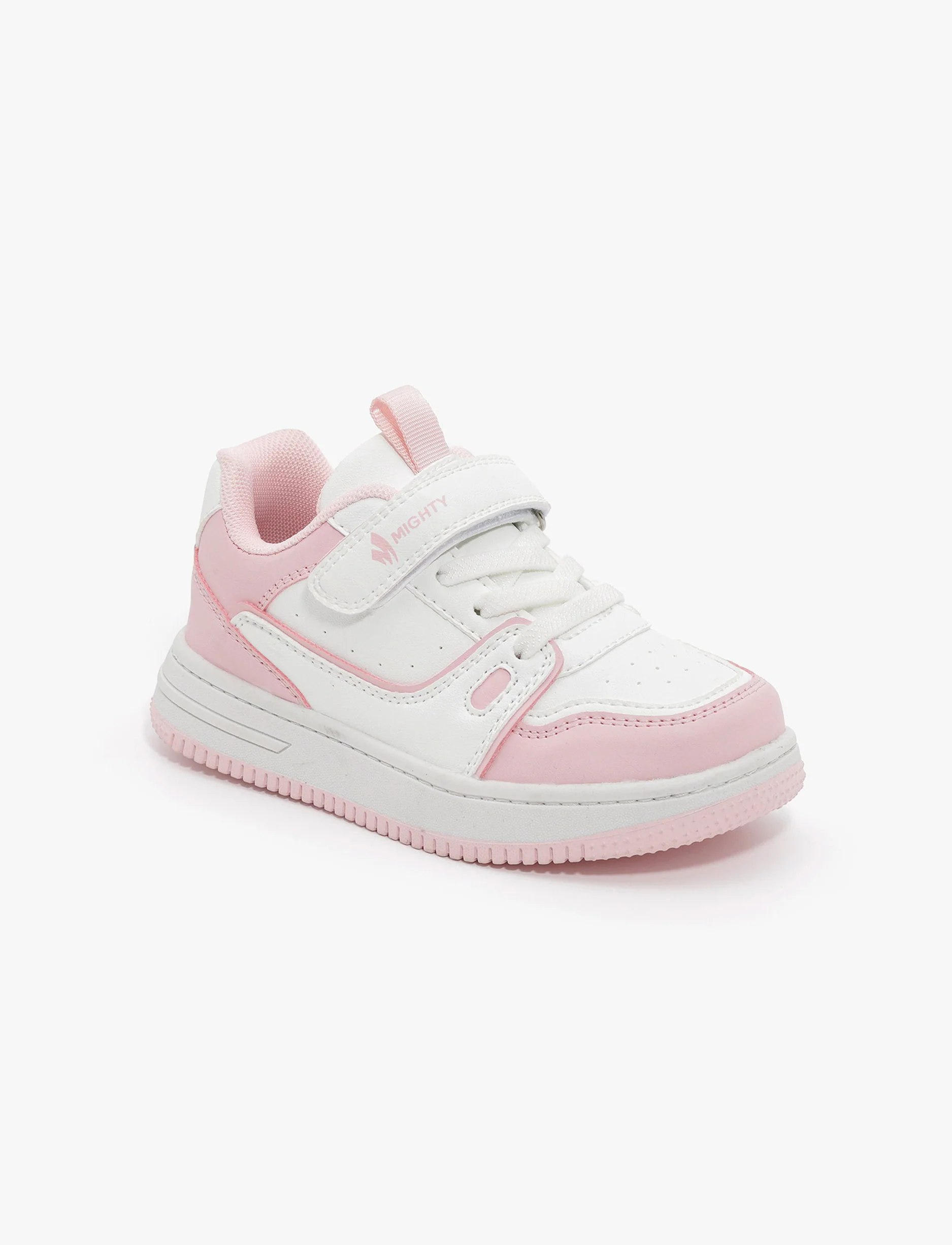 Mighty Sneakers Girls E2235 - נעלי סניקרס מייטי לבנות בצבע ורוד/לבן