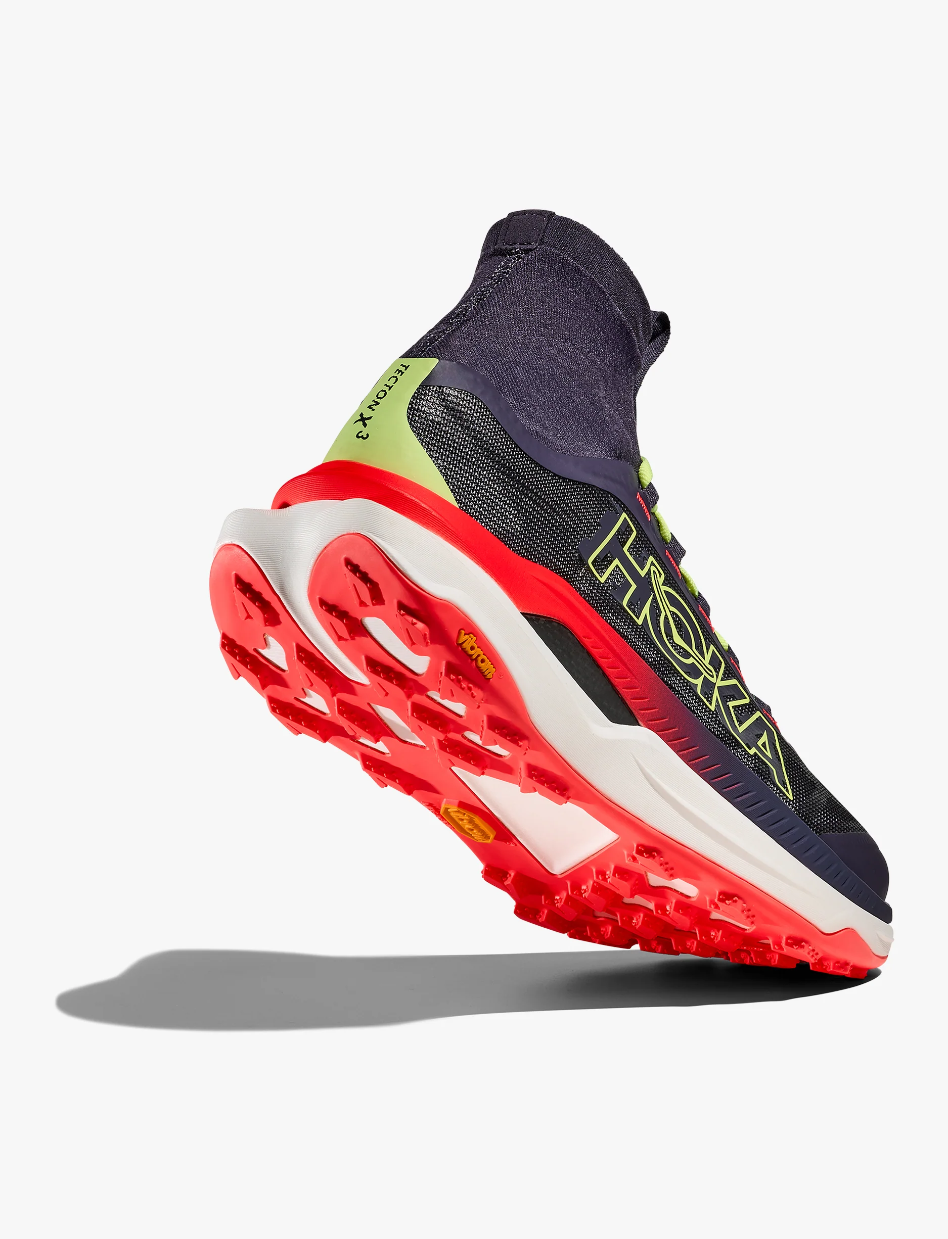 HOKA TECTON X3 - נעלי טקטון X 3 לגברים בצבע נאון הוקה דיו סגול/להבת נאון - Image 7
